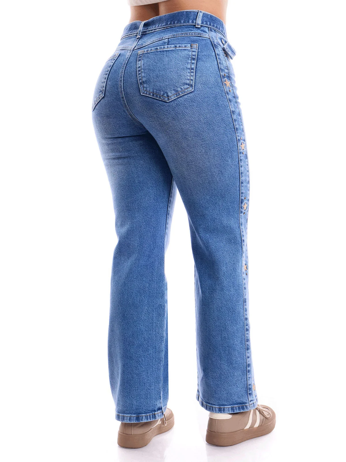JEANS ALGODÓN STRAIGHT MUJER METAL JEANS CAROLINA - 3