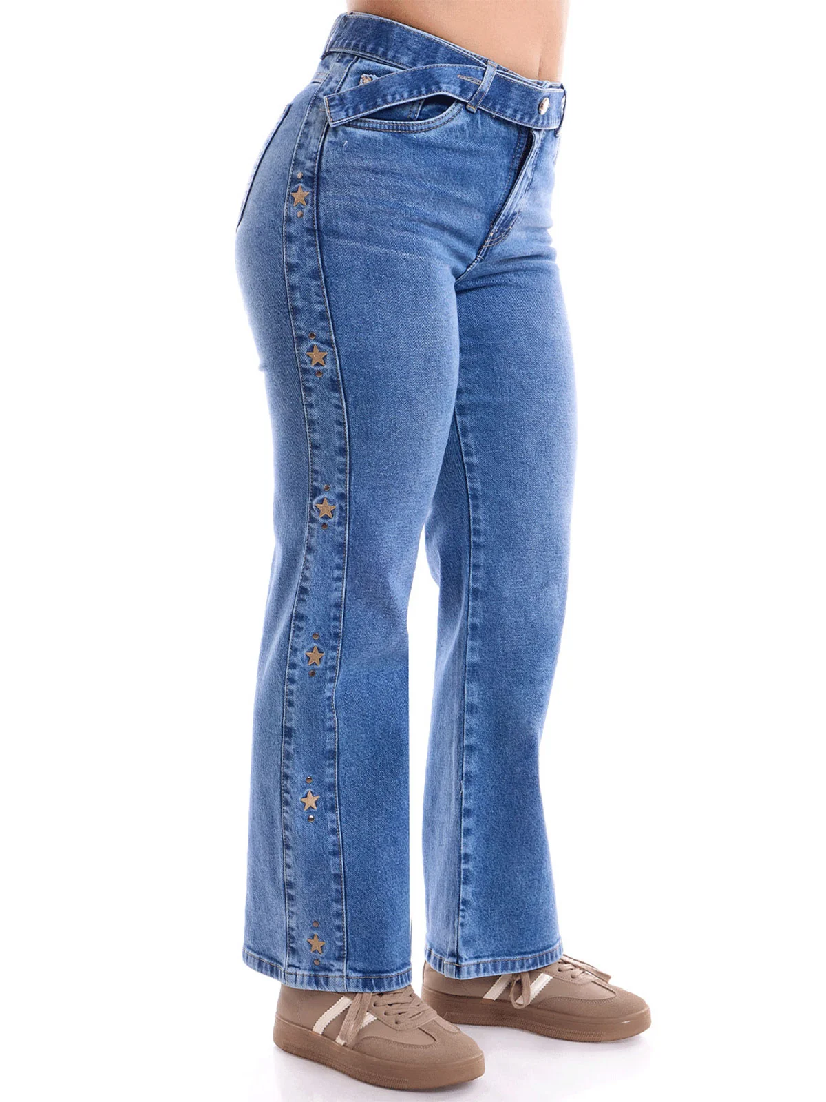 JEANS ALGODÓN STRAIGHT MUJER METAL JEANS CAROLINA - 2