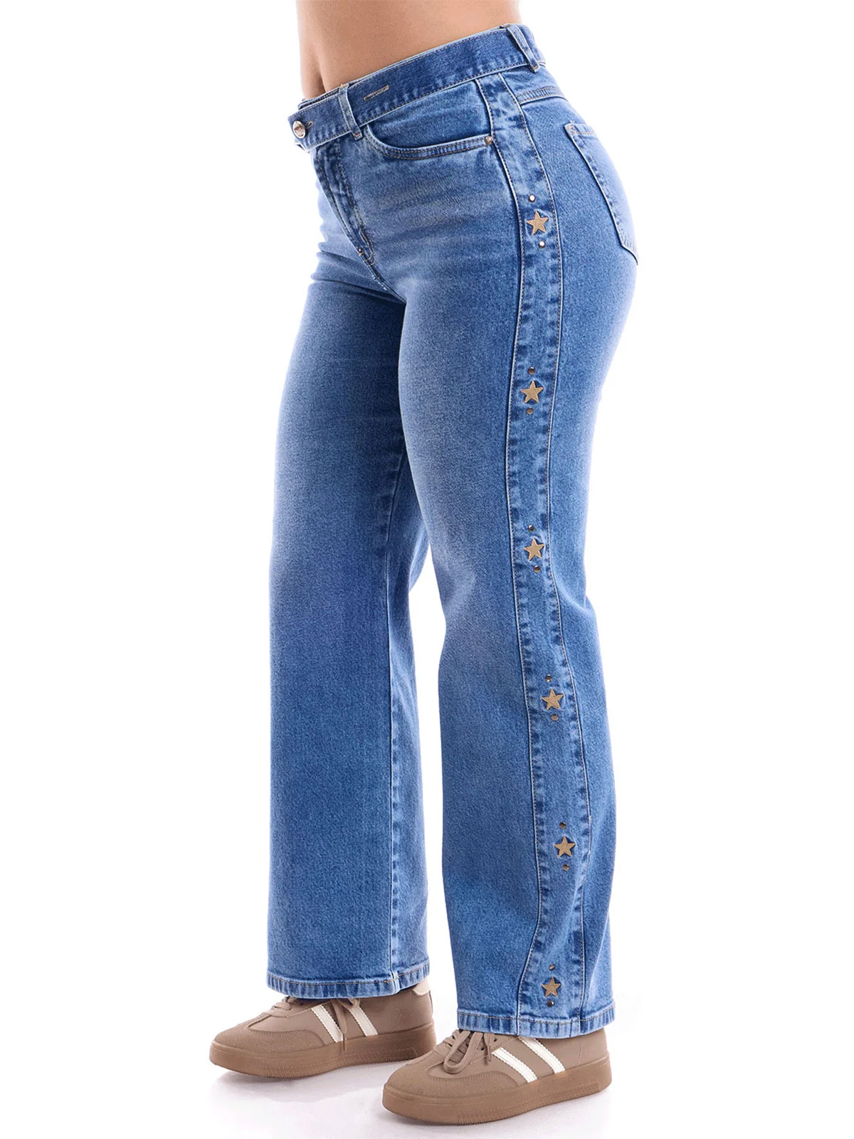 JEANS ALGODÓN STRAIGHT MUJER METAL JEANS CAROLINA - 4