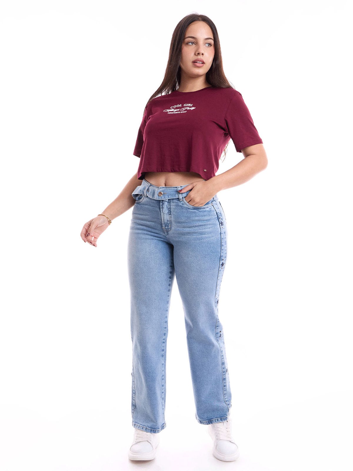 JEANS ALGODÓN STRAIGHT MUJER METAL JEANS CAROLINA - 1