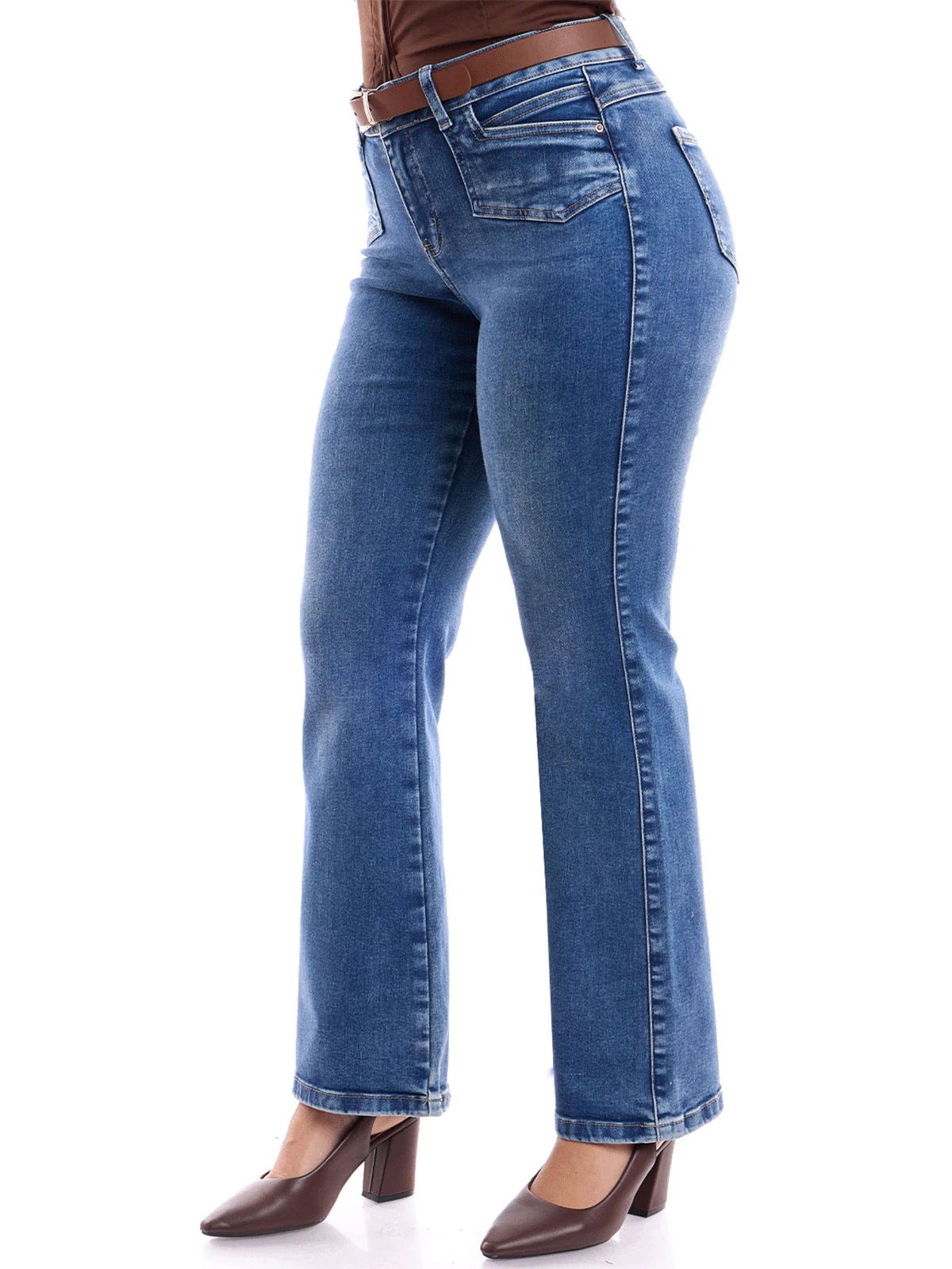 JEANS ALGODÓN FLARE MUJER METAL JEANS LIRA - 4