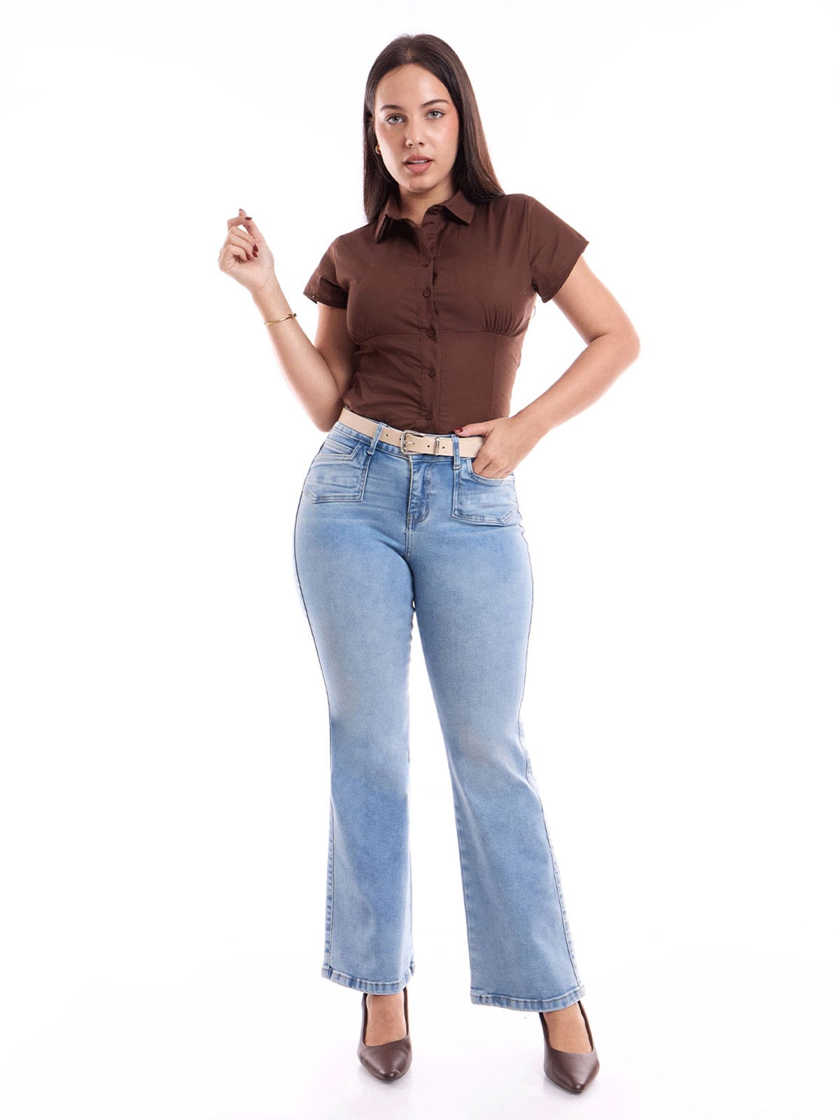 JEANS ALGODÓN FLARE MUJER METAL JEANS LIRA - 1