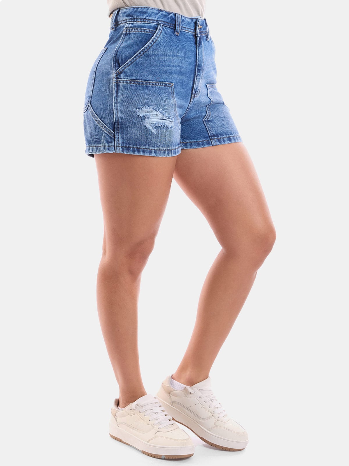 SHORT ALGODÓN DENIM MUJER METAL JEANS CARPINTERO - 5
