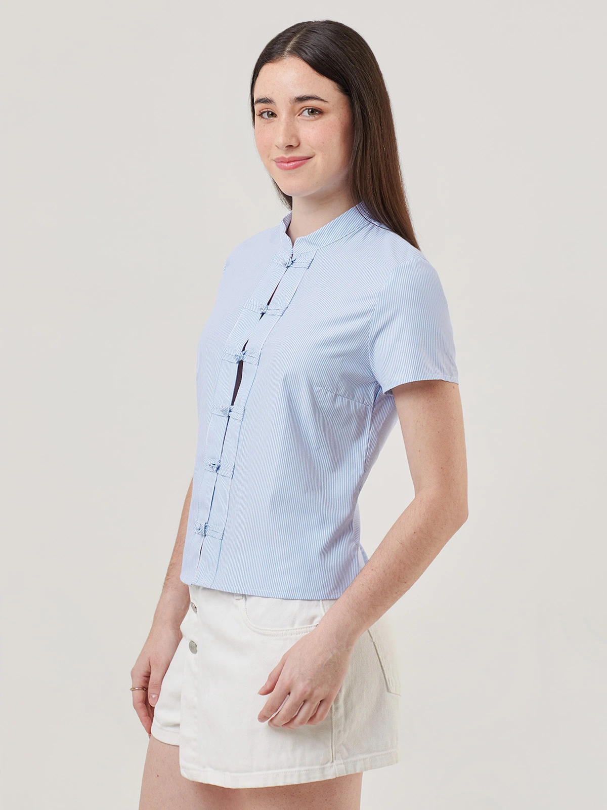 BLUSA MANGA CORTA ALGODÓN MUJER INDEX - 3