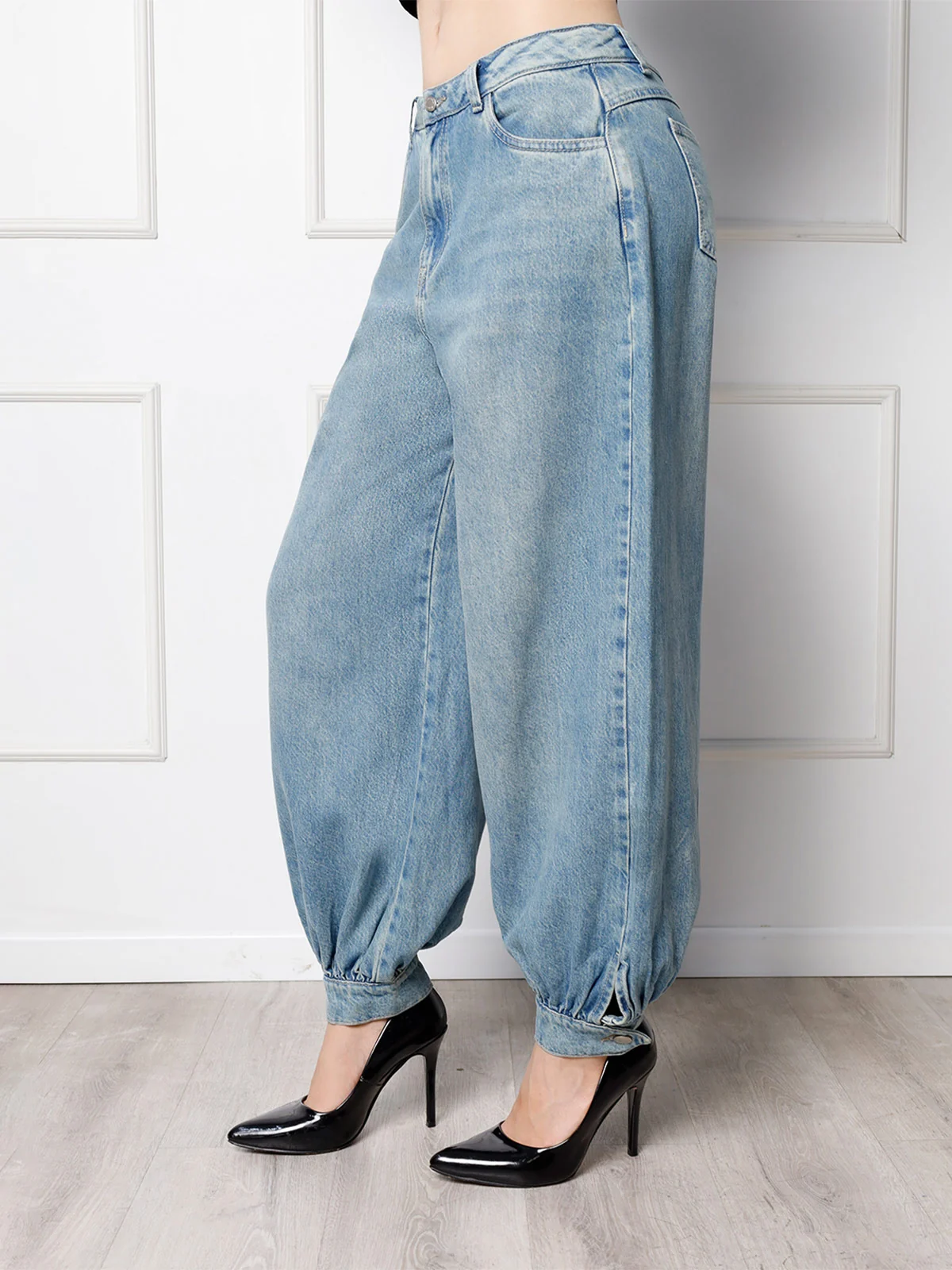 JEANS ALGOGÓN BALLON MUJER KANSAS MELYNA - 3