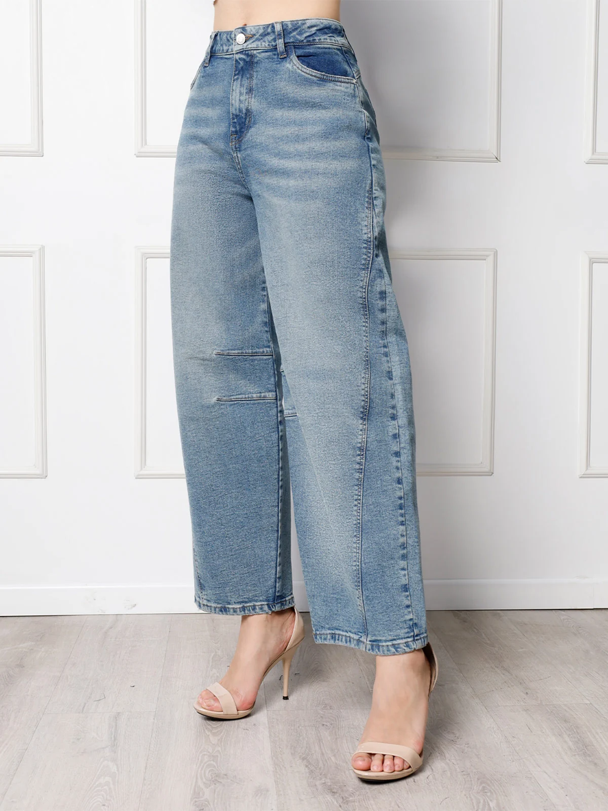 JEANS ALGODÓN BARREL MUJER KANSAS MEDDA - 3