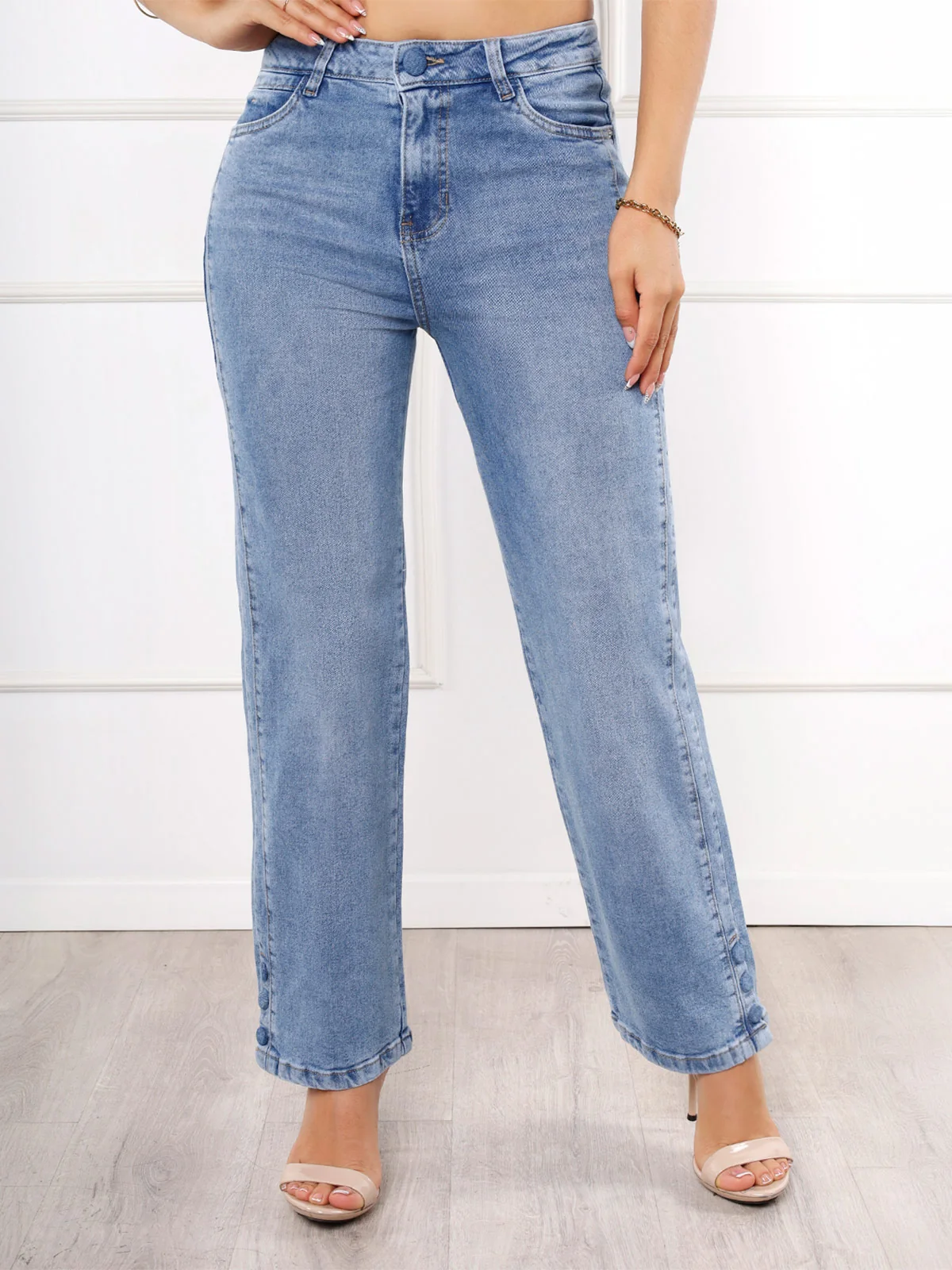 JEANS ALGODÓN RECTO MUJER KANSAS ELKA - 1
