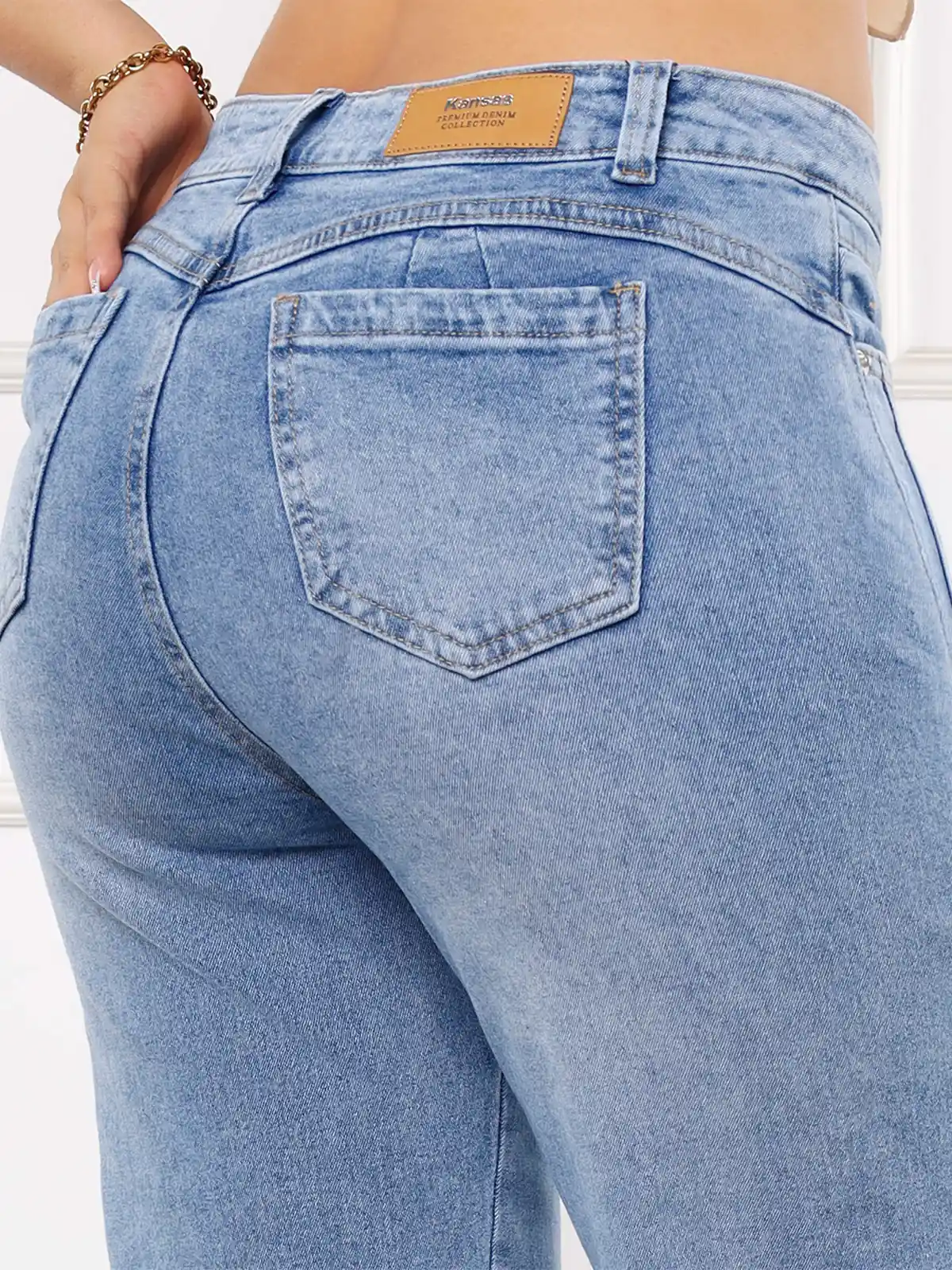 JEANS ALGODÓN RECTO MUJER KANSAS ELKA - 4