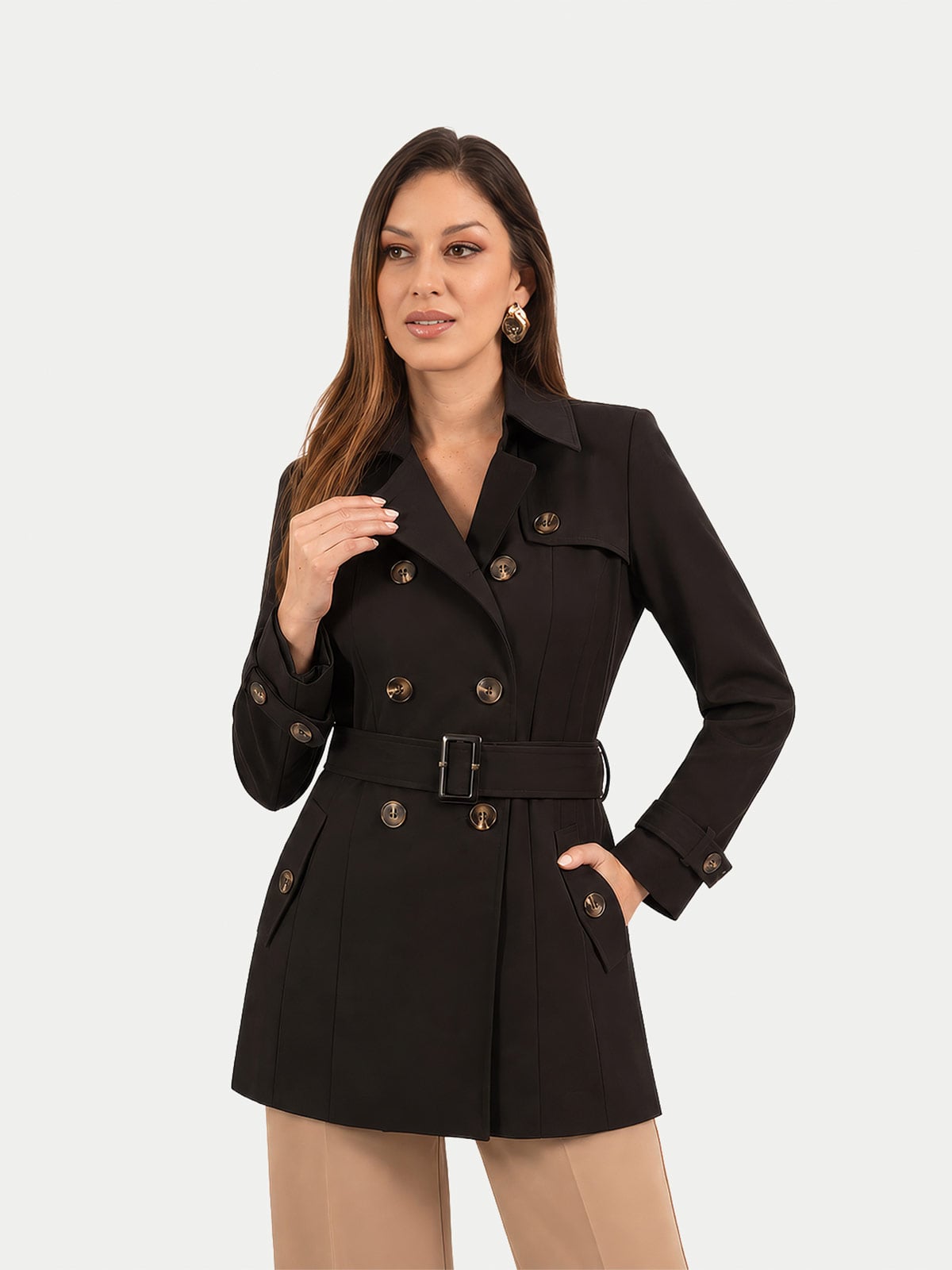 ABRIGO TRENCH MUJER CP MODA DE COLECCIÓN NOOSA - 1