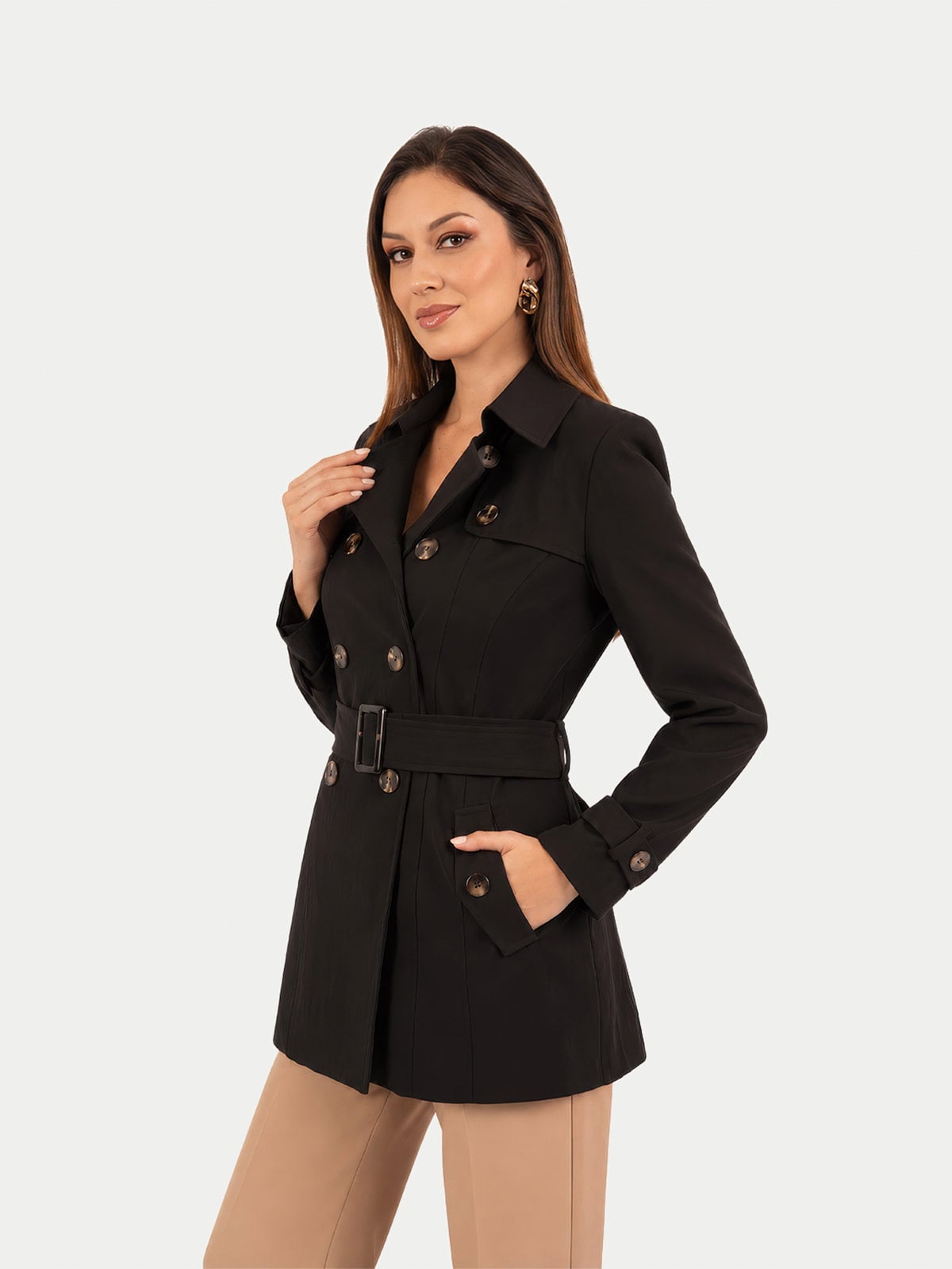 ABRIGO TRENCH MUJER CP MODA DE COLECCIÓN NOOSA - 2