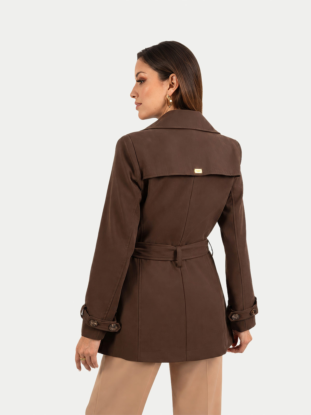 ABRIGO TRENCH MUJER CP MODA DE COLECCIÓN NOOSA - 3