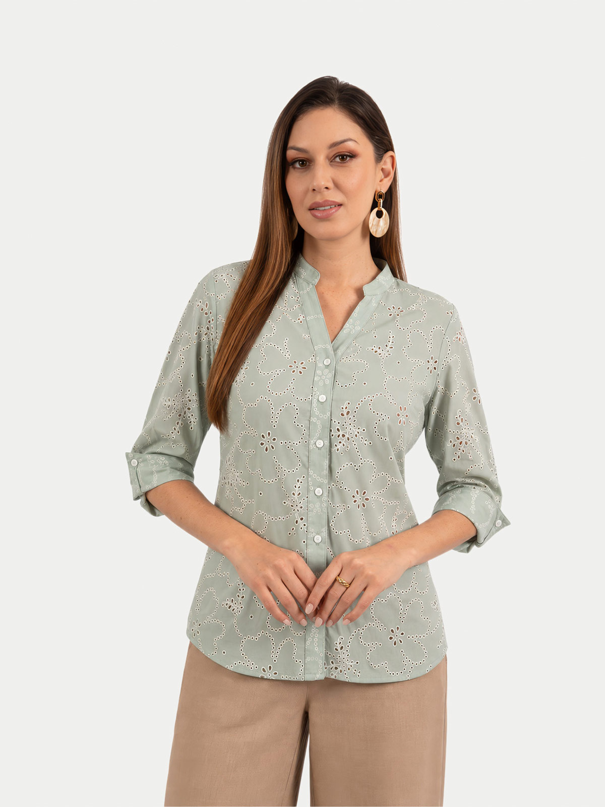 BLUSA ALGODÓN MUJER CP MODA DE COLECCIÓN - 1