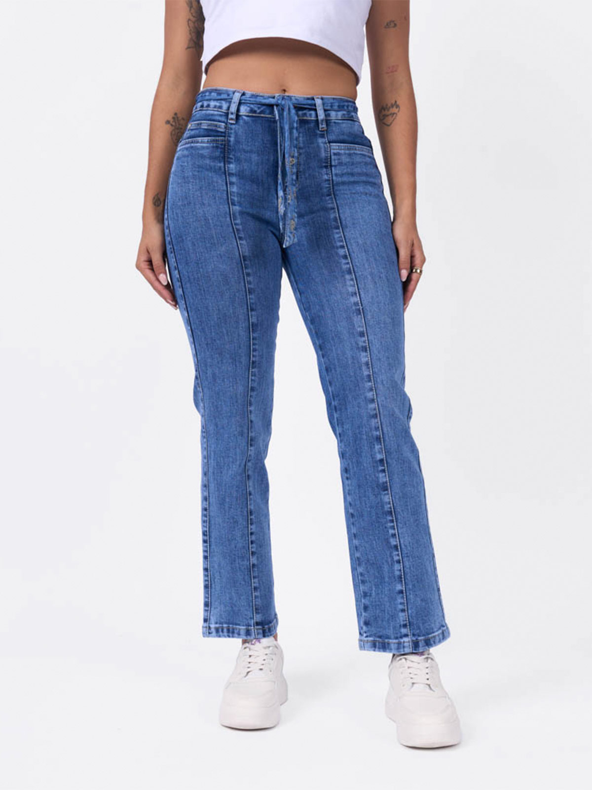 JEANS ALGODÓN RECTO MUJER BRONCO - 2