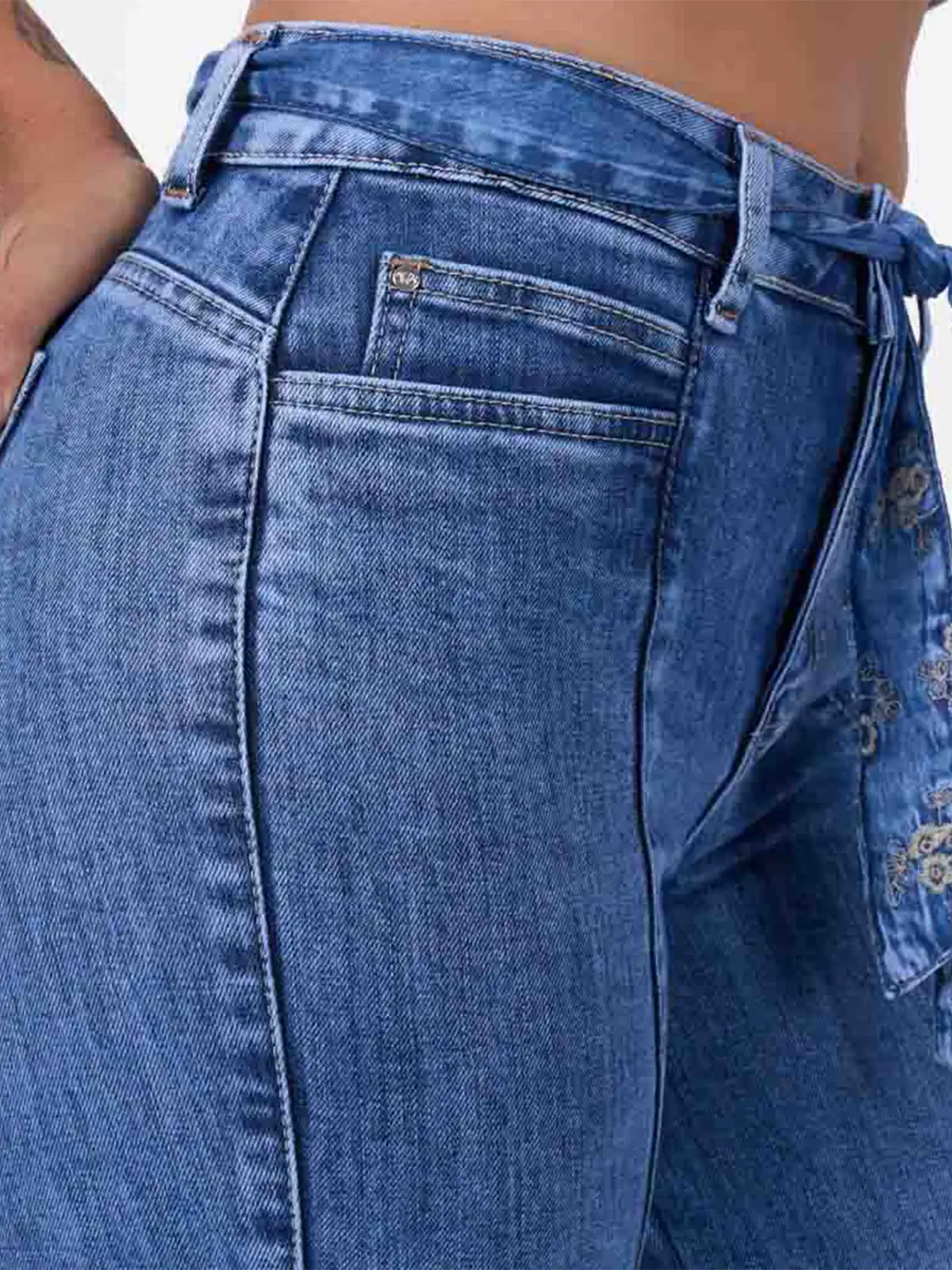 JEANS ALGODÓN RECTO MUJER BRONCO - 4