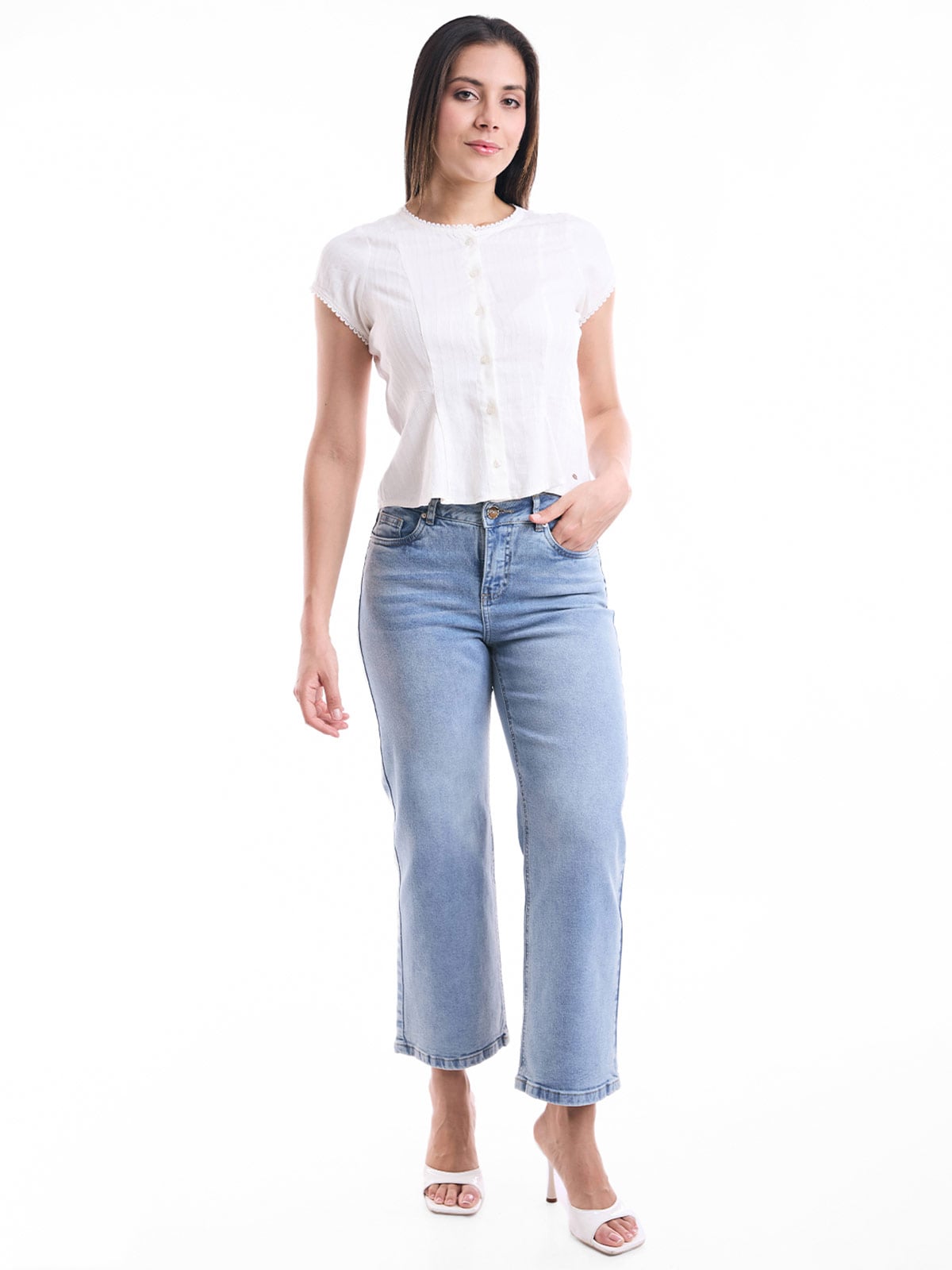 JEANS ALGODÓN CULOTTE MUJER METAL JEANS DIONE - 1