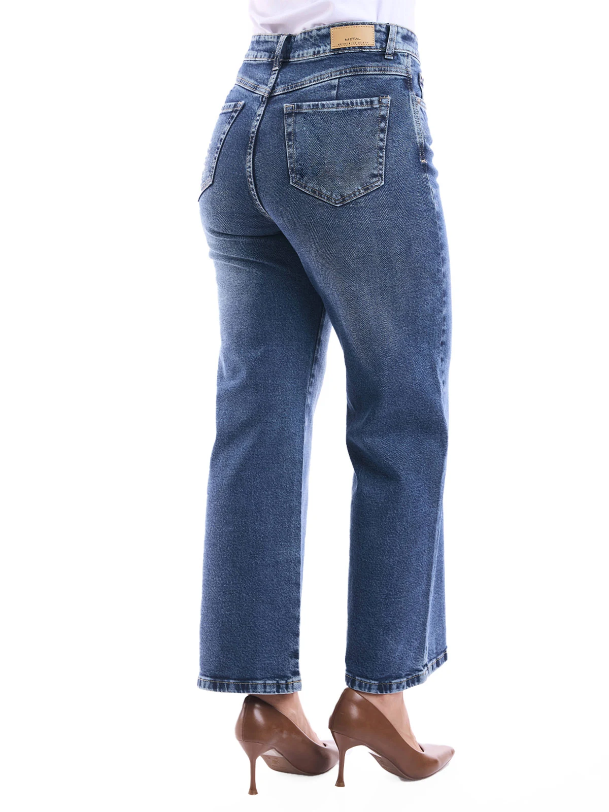 JEANS ALGODÓN STRAIGHT MUJER METAL JEANS ROSALINDA - 4