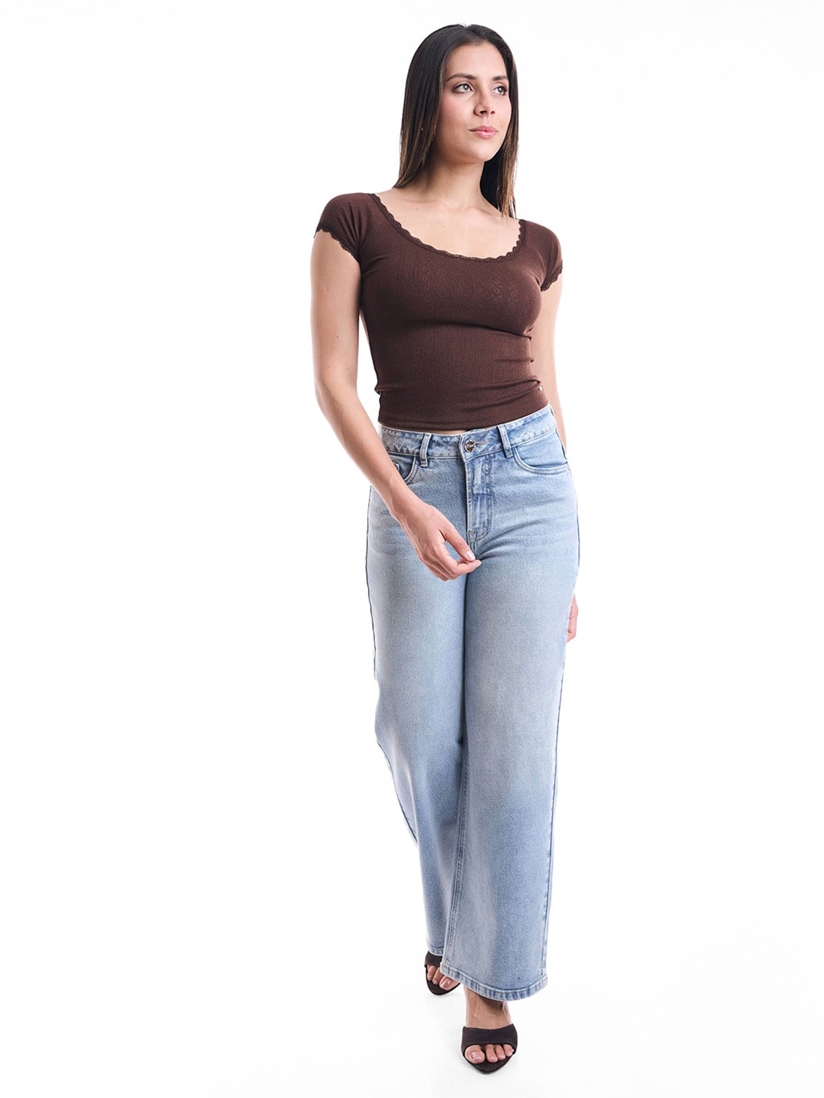 JEANS ALGODÓN STRAIGHT MUJER METAL JEANS ROSALIA - 1