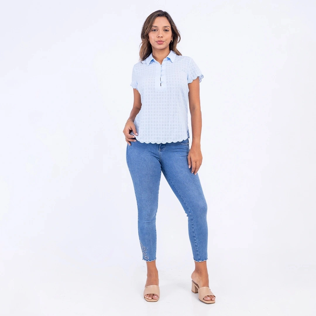 JEAN SKINNY MUJER SODA BLUES KLESY - 5
