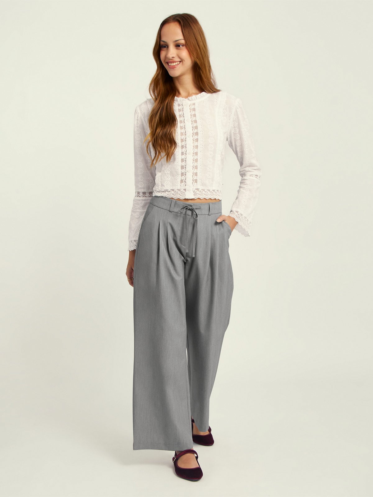 PANTALÓN RECTO MUJER EXIT NELA - 1