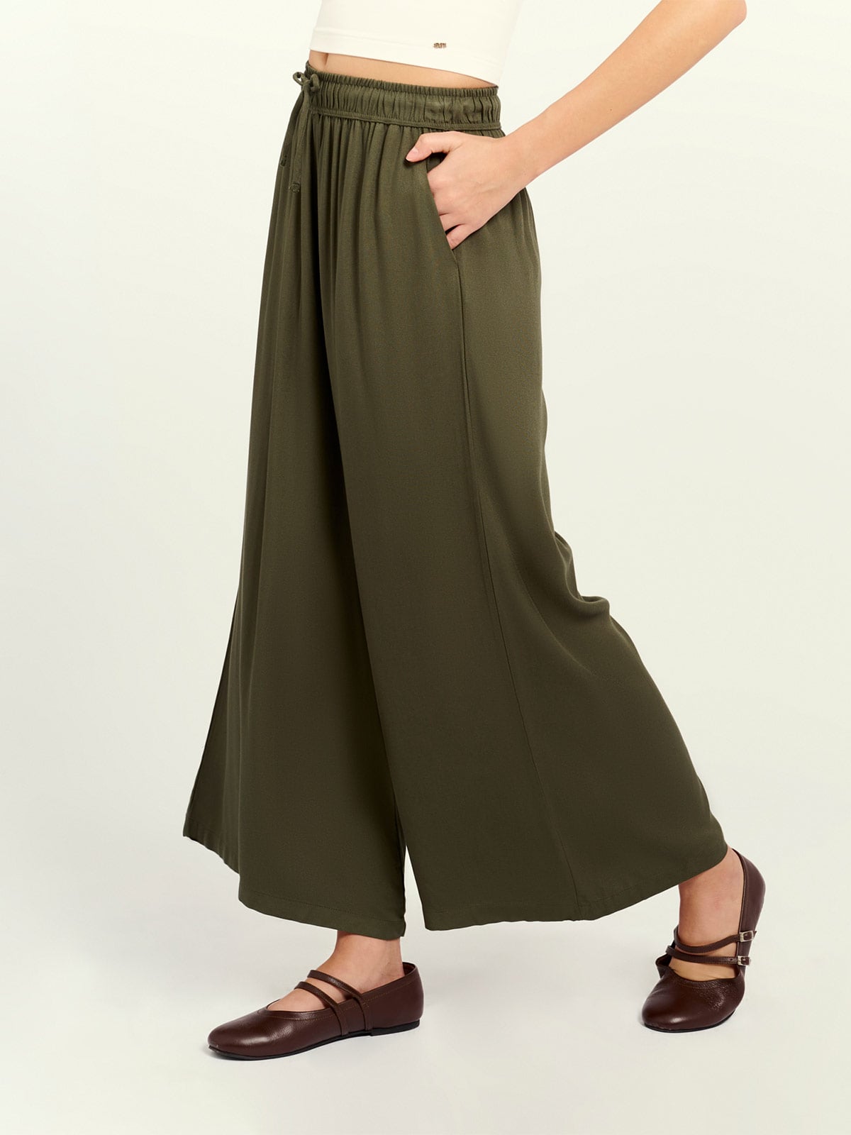 PANTALÓN WIDE LEG MUJER EXIT - 2
