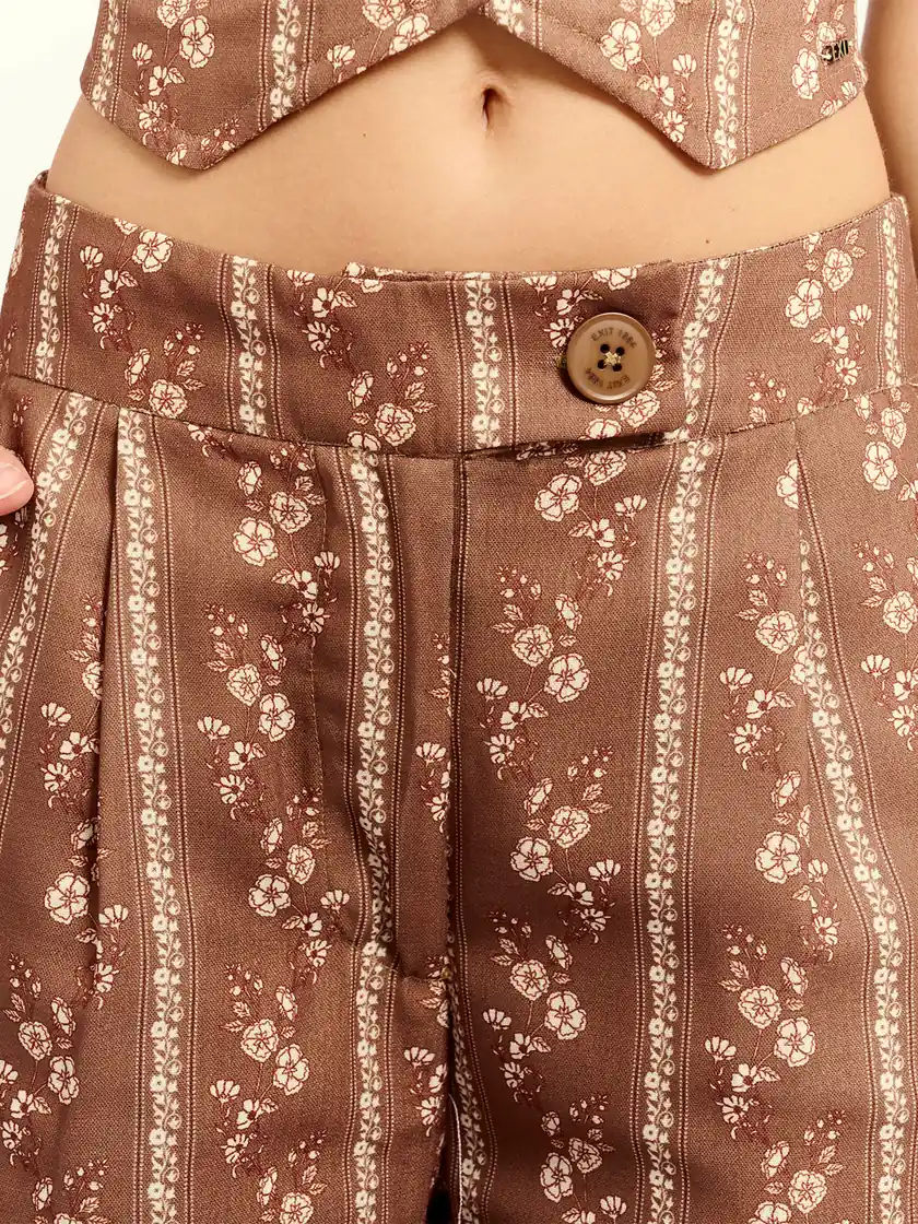 PANTALÓN WIDE LEG MUJER EXIT - 4