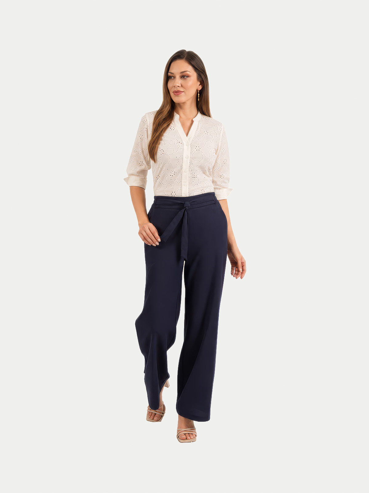 PANTALÓN REGULAR MUJER CP MODA DE COLECCIÓN MATERA - 1