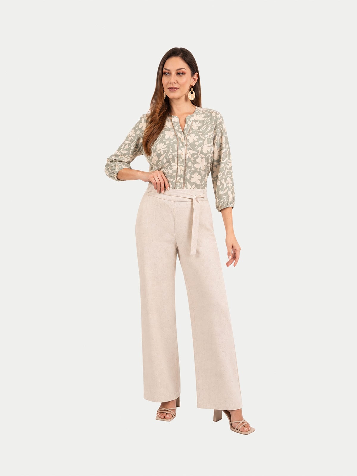 PANTALÓN REGULAR MUJER CP MODA DE COLECCIÓN MATERA - 1