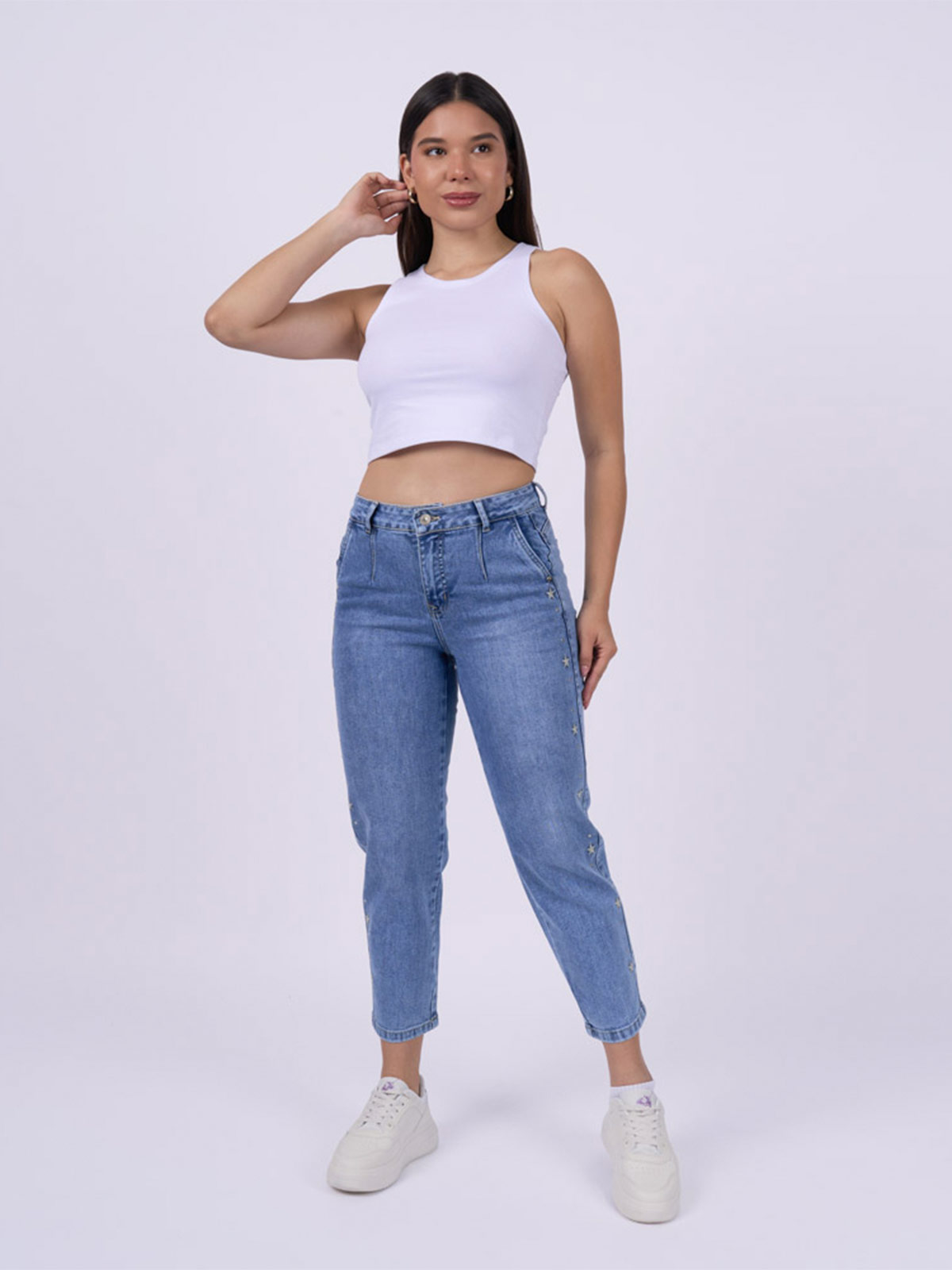 JEANS SLOUCHY MUJER MACHINE STHER - 1
