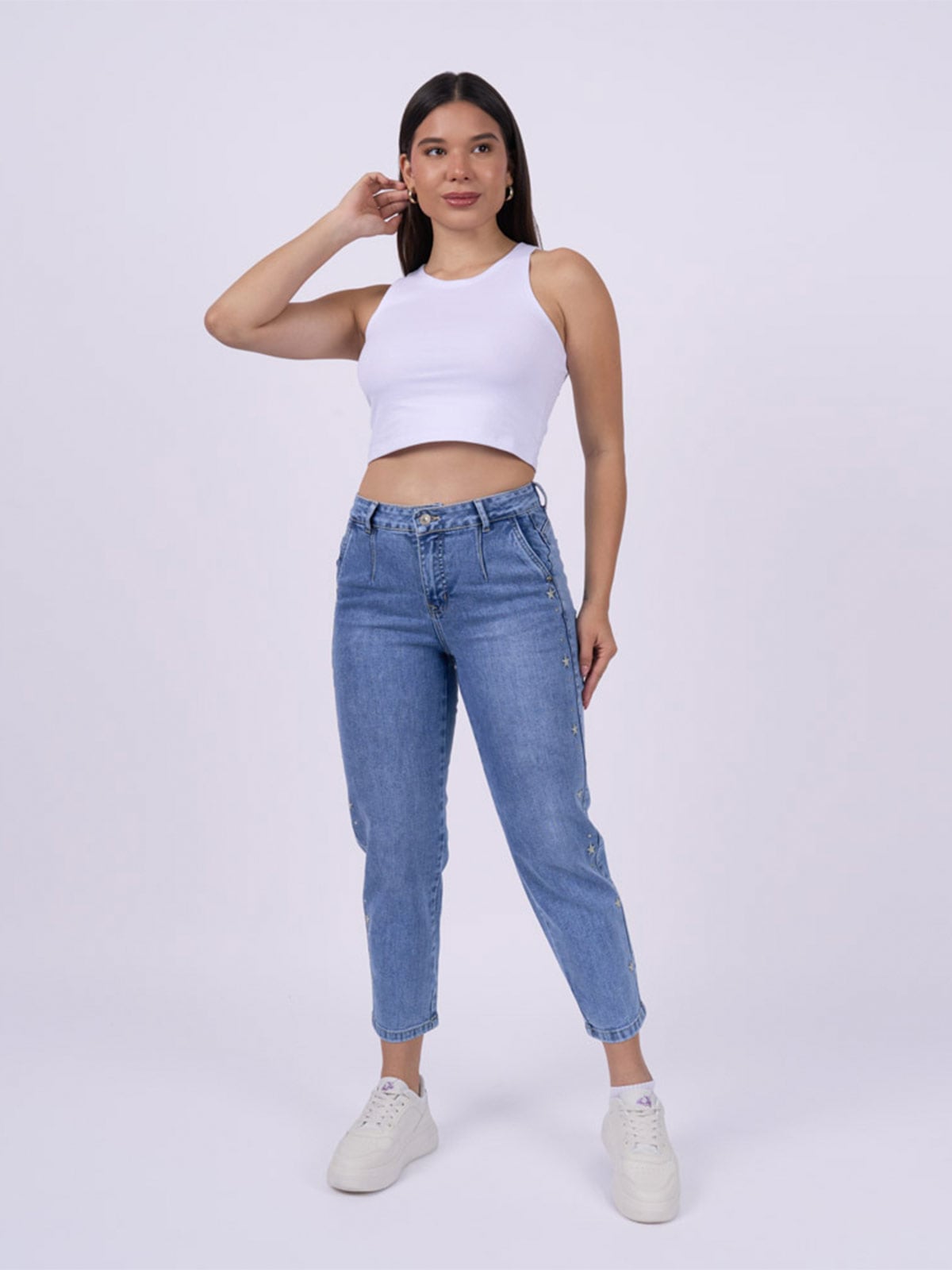 JEANS SLOUCHY MUJER MACHINE STHER - 1