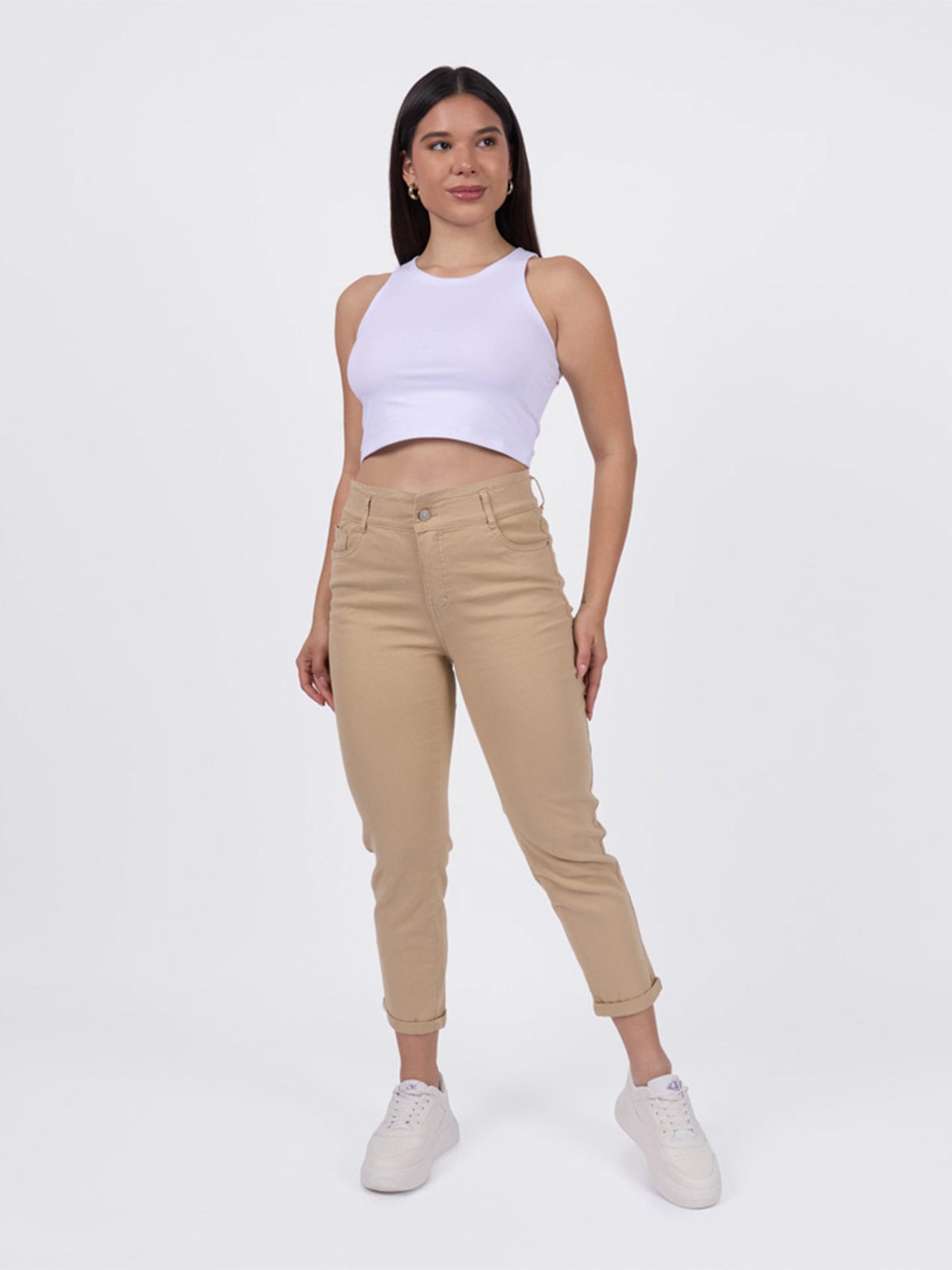 PANTALÓN SKINNY ALGODÓN MUJER PEIPER - 1