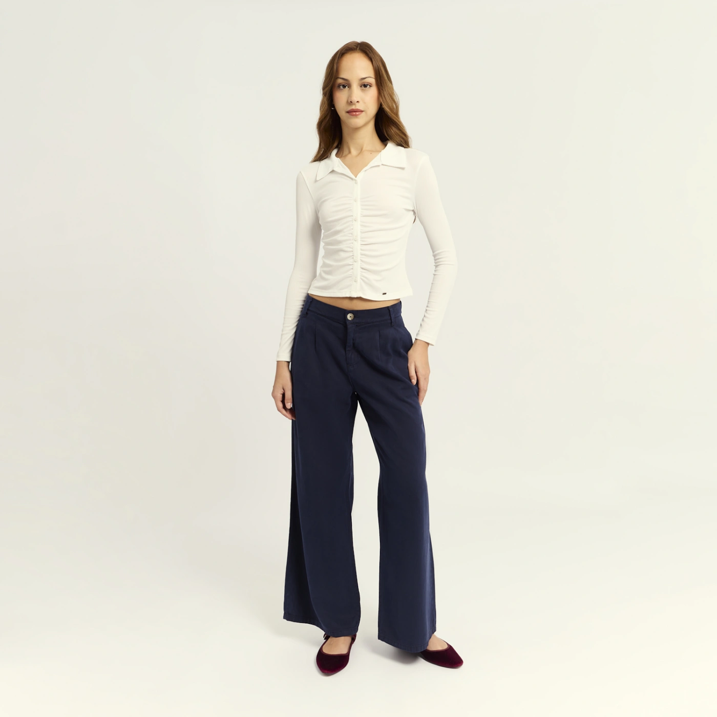 PANTALÓN WIDE LEG MUJER EXIT JENEL - 1