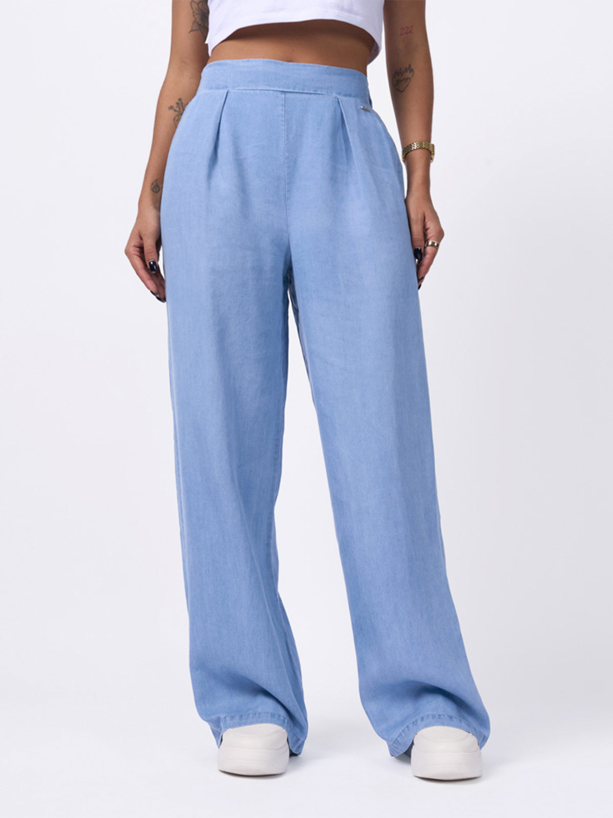 PANTALÓN WIDE LEG MUJER BRONCO - 2