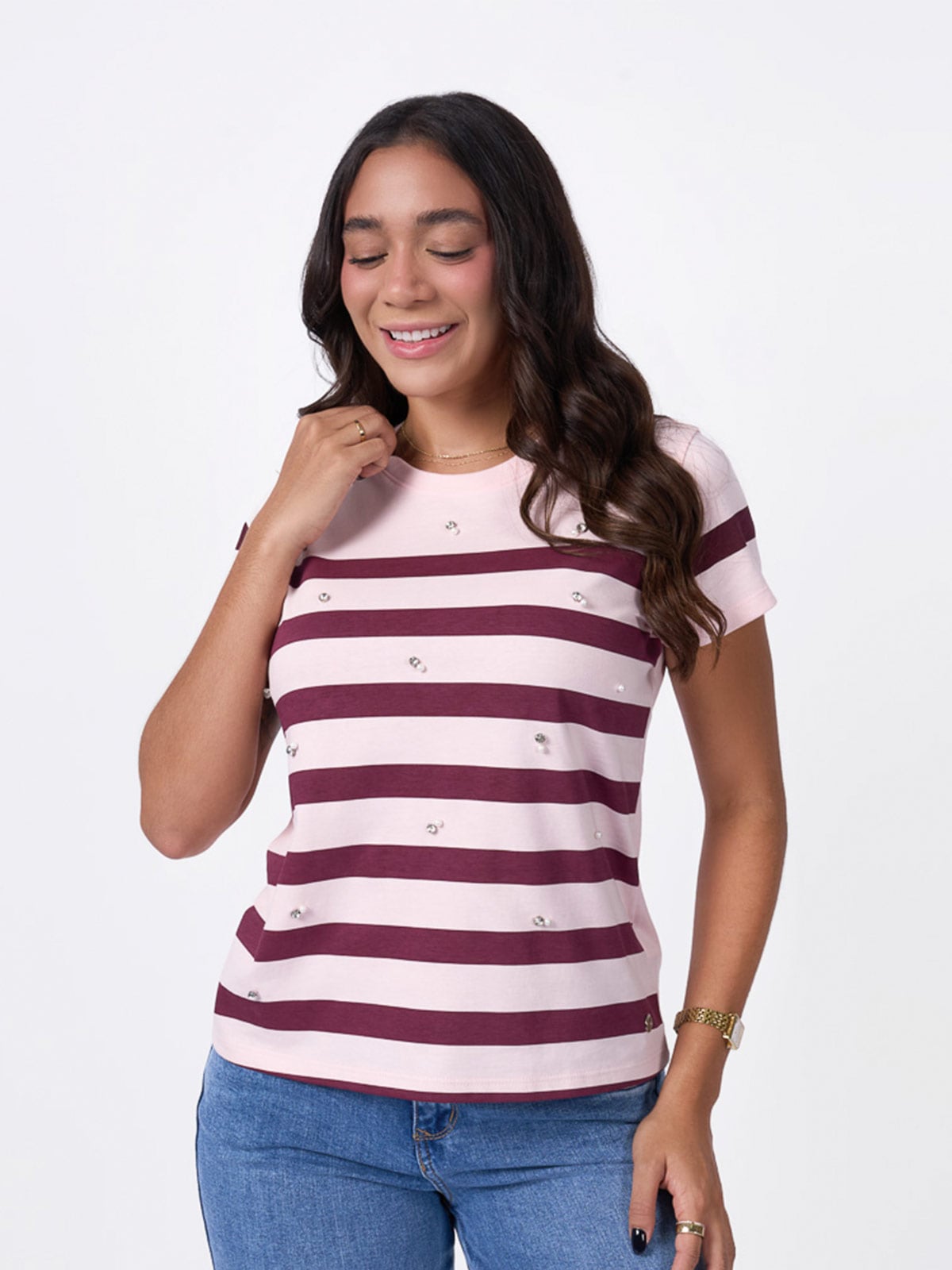 POLO MANGA CORTA ALGODÓN MUJER BRONCO - 1