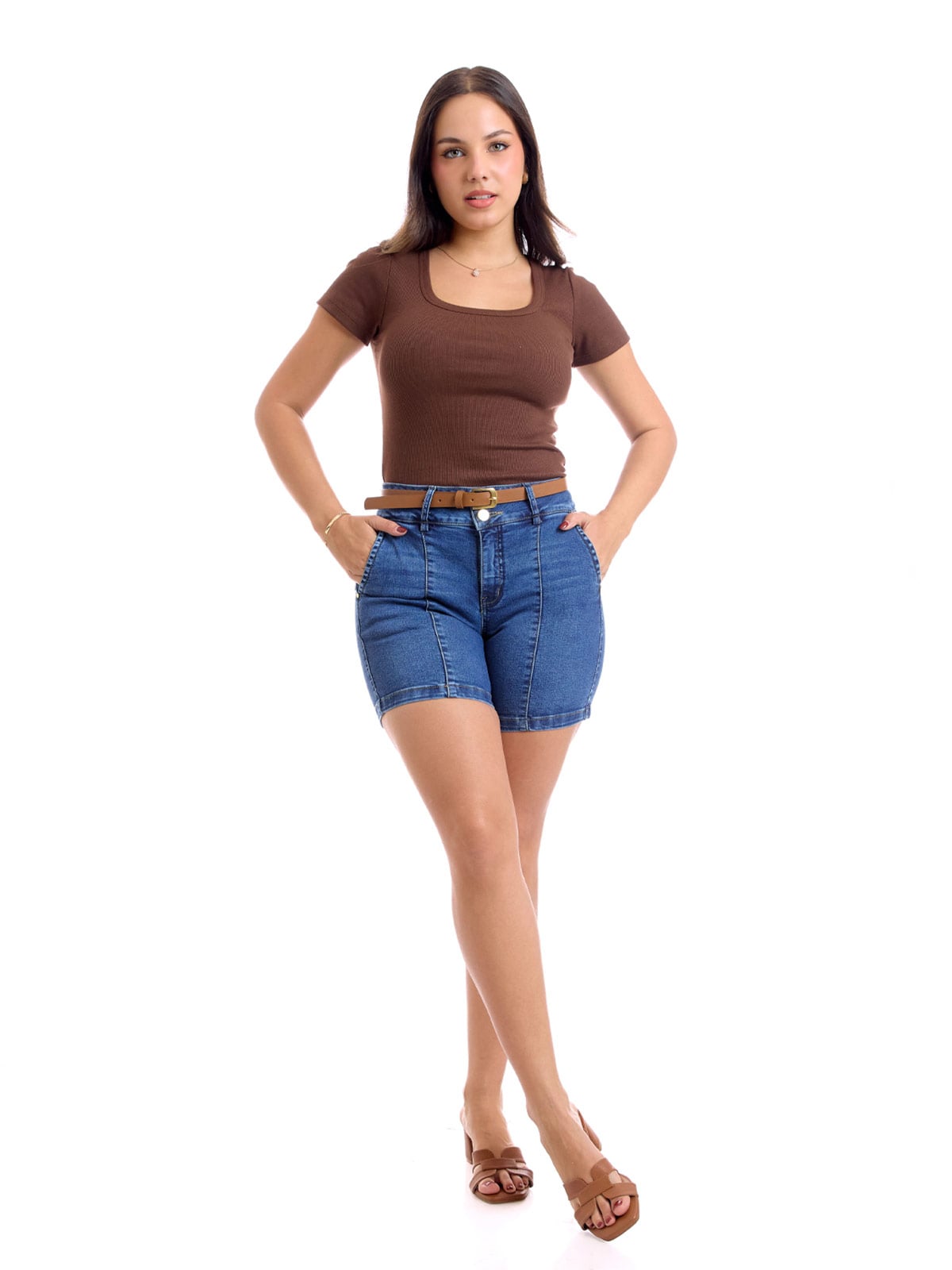 BERMUDA ALGODÓN MUJER METAL JEANS - 1