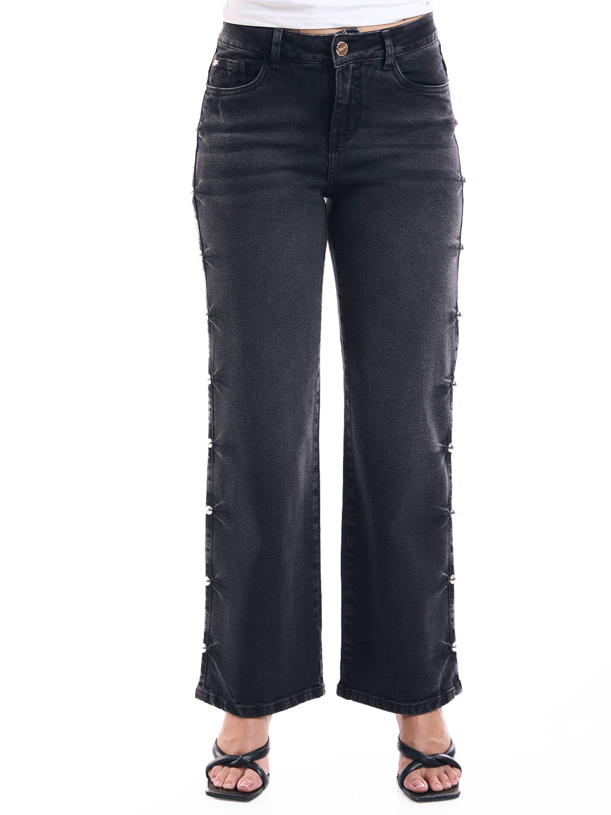 JEAN WIDELEG MUJER METAL JEANS TACHAS - 2