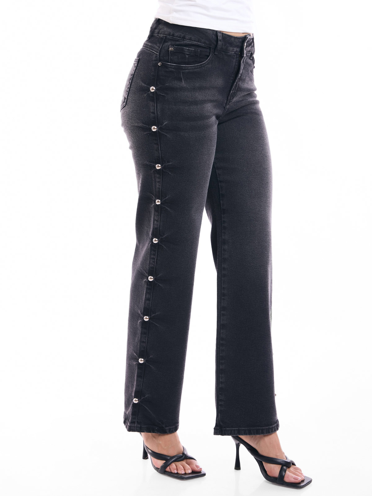 JEAN WIDELEG MUJER METAL JEANS TACHAS - 3