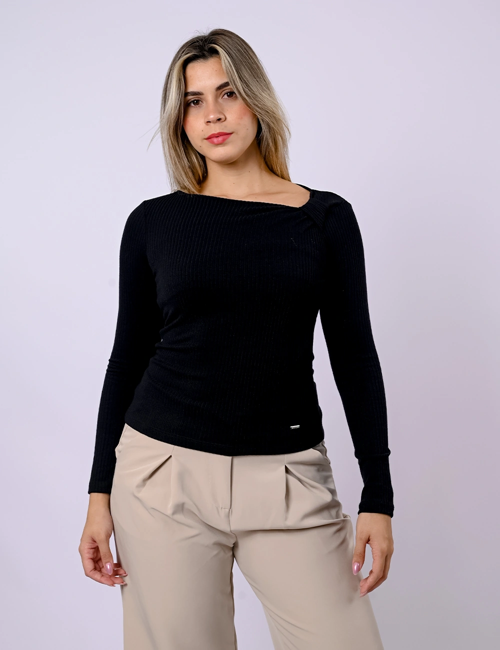 POLO MANGA LARGA MUJER BLACKOUT ANNIE - 1