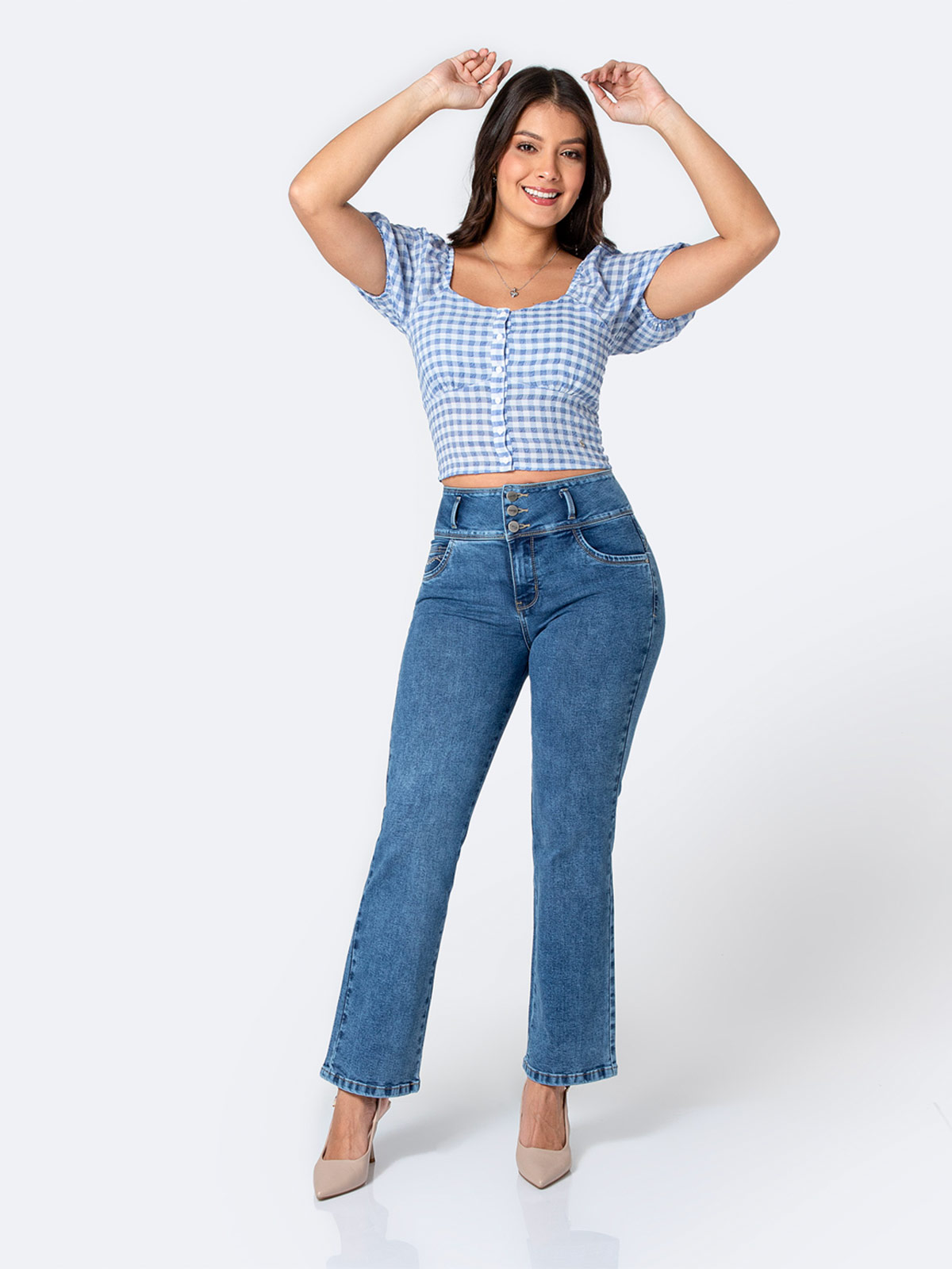 JEANS RECTO MUJER PIONIER - 1