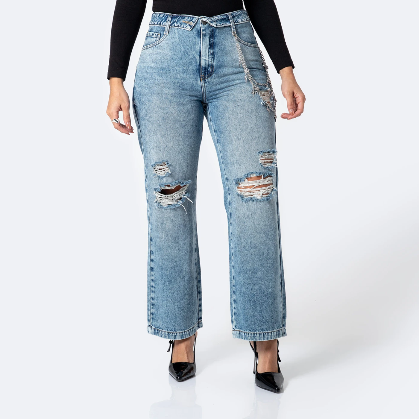 JEANS RECTO MUJER PIONIER - 1