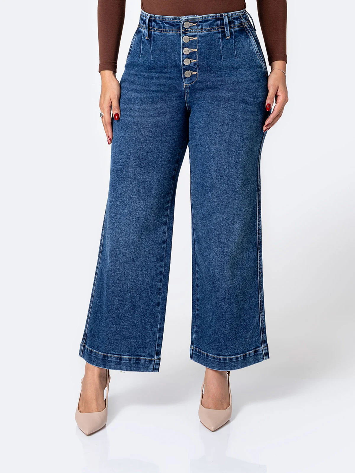 JEANS WIDE LEG MUJER PIONIER - 2