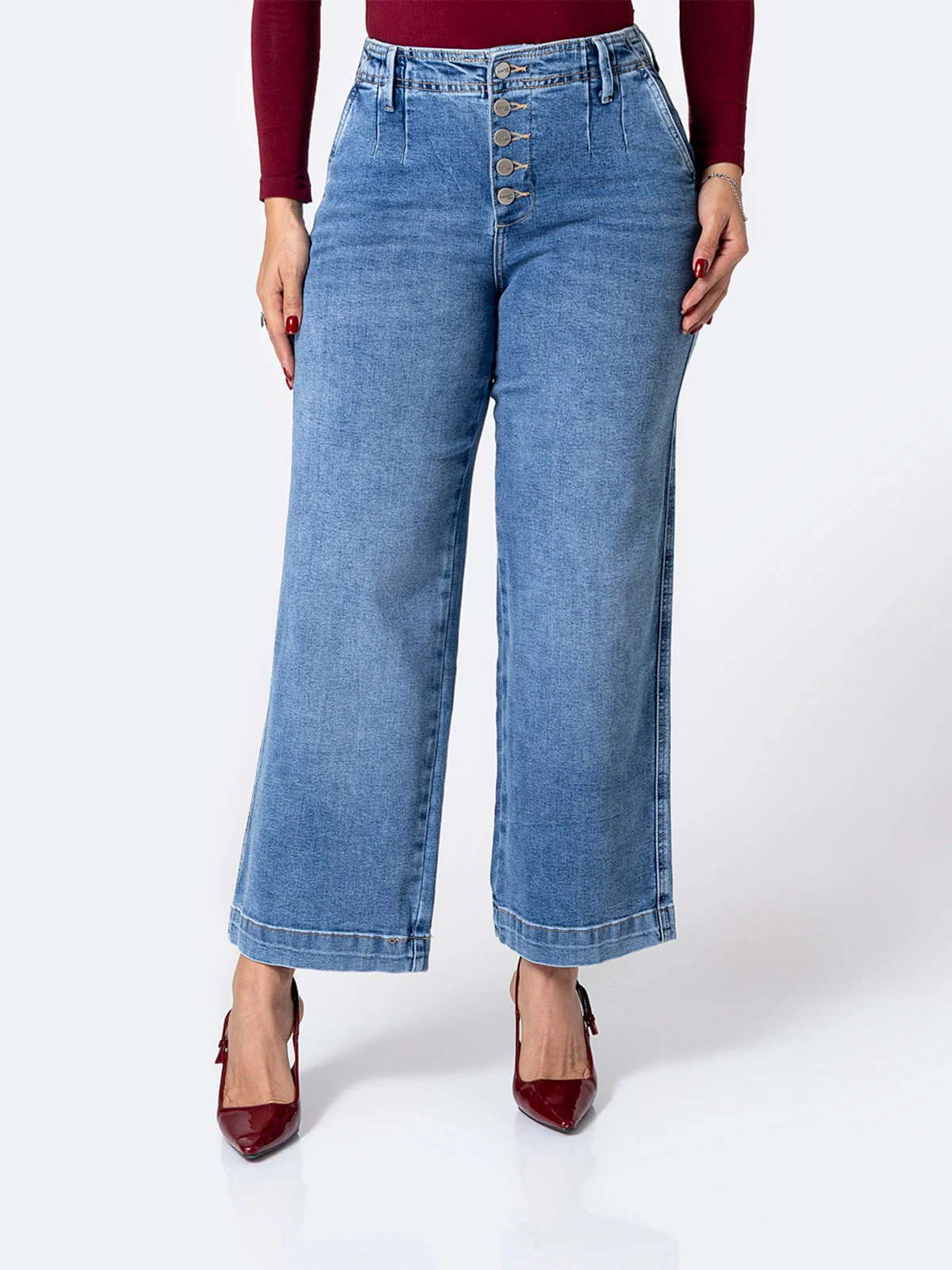 JEANS WIDE LEG MUJER PIONIER - 2