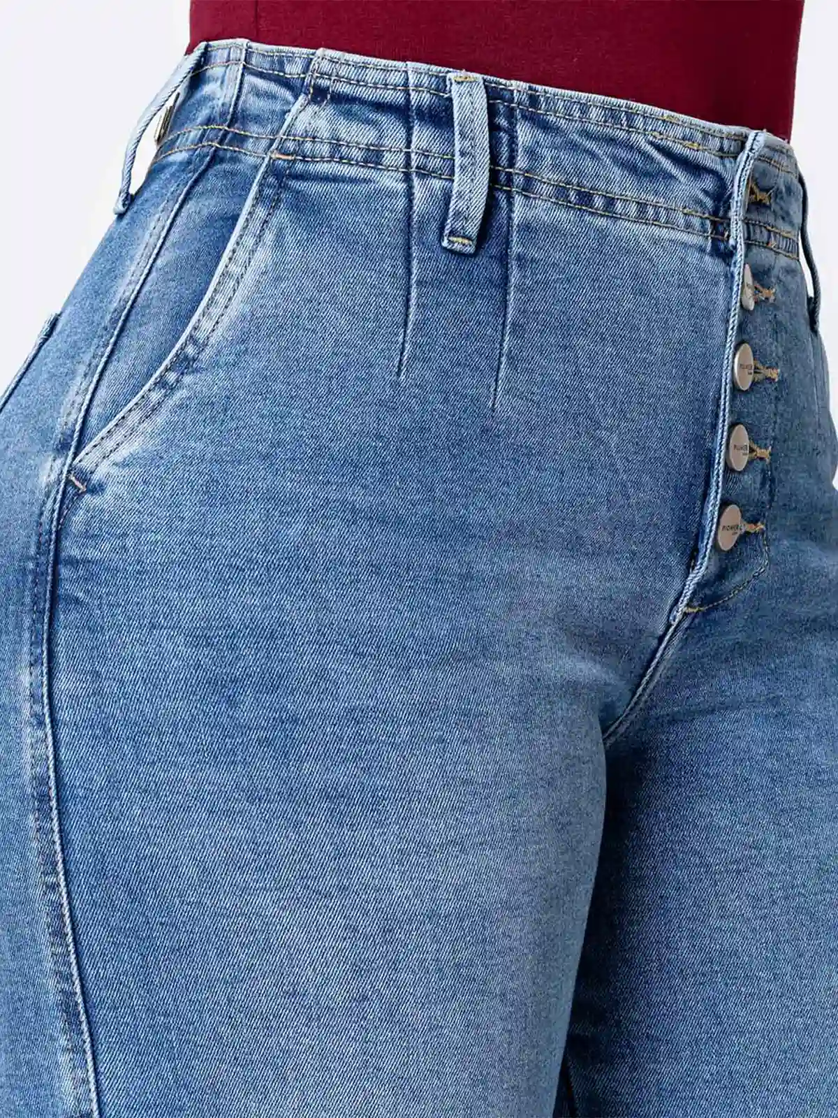 JEANS WIDE LEG MUJER PIONIER - 4