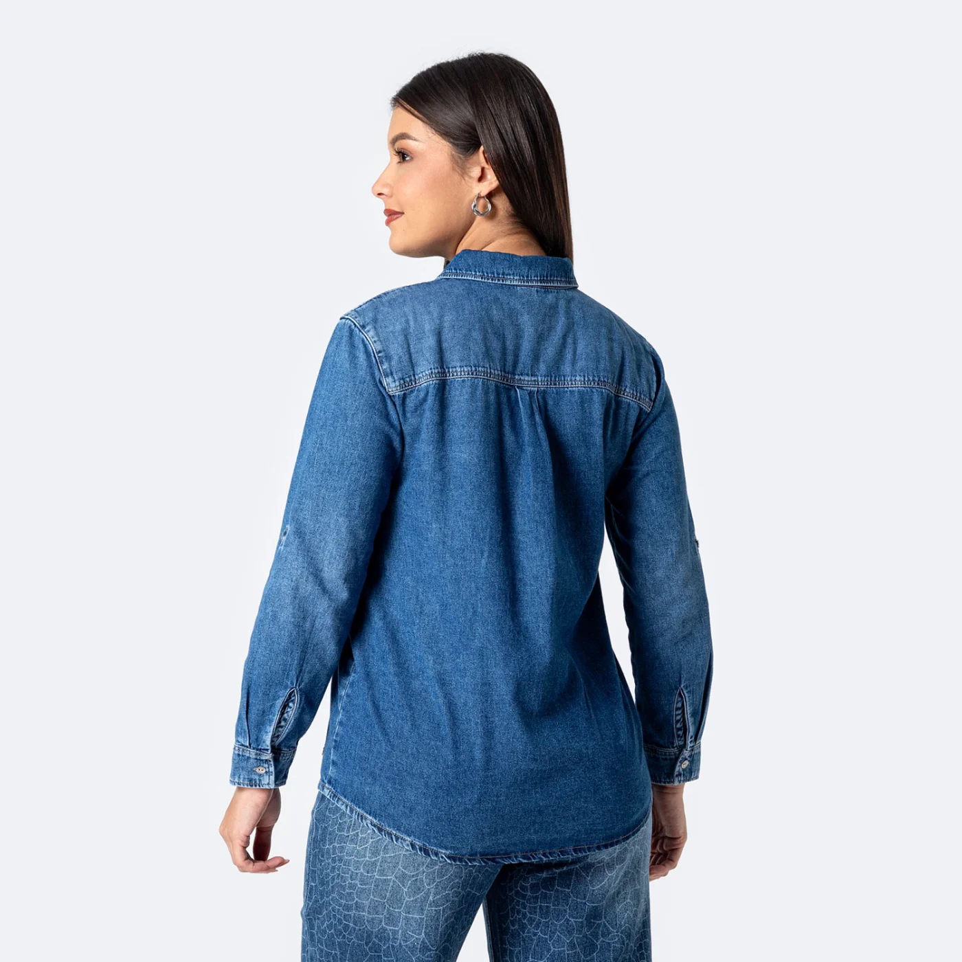 BLUSA DENIM MUJER PIONIER - 3