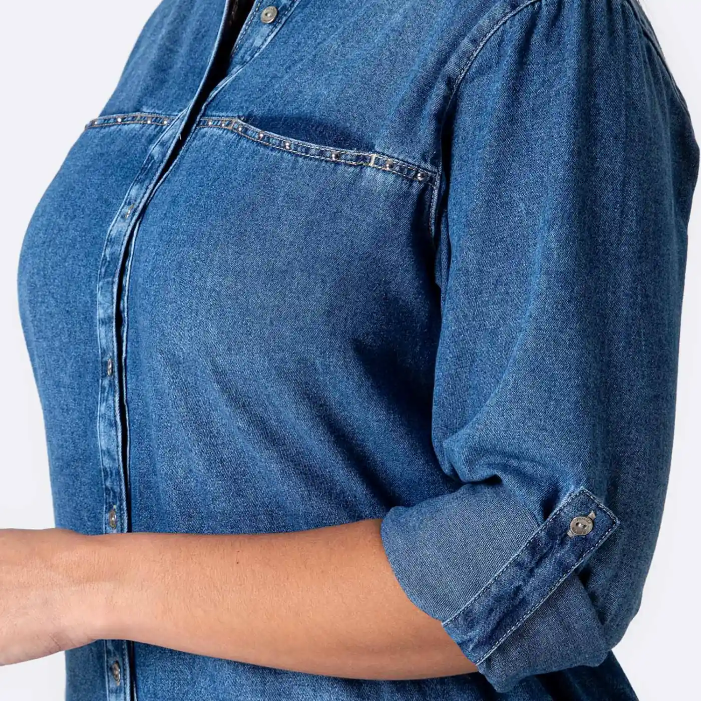 BLUSA DENIM MUJER PIONIER - 4