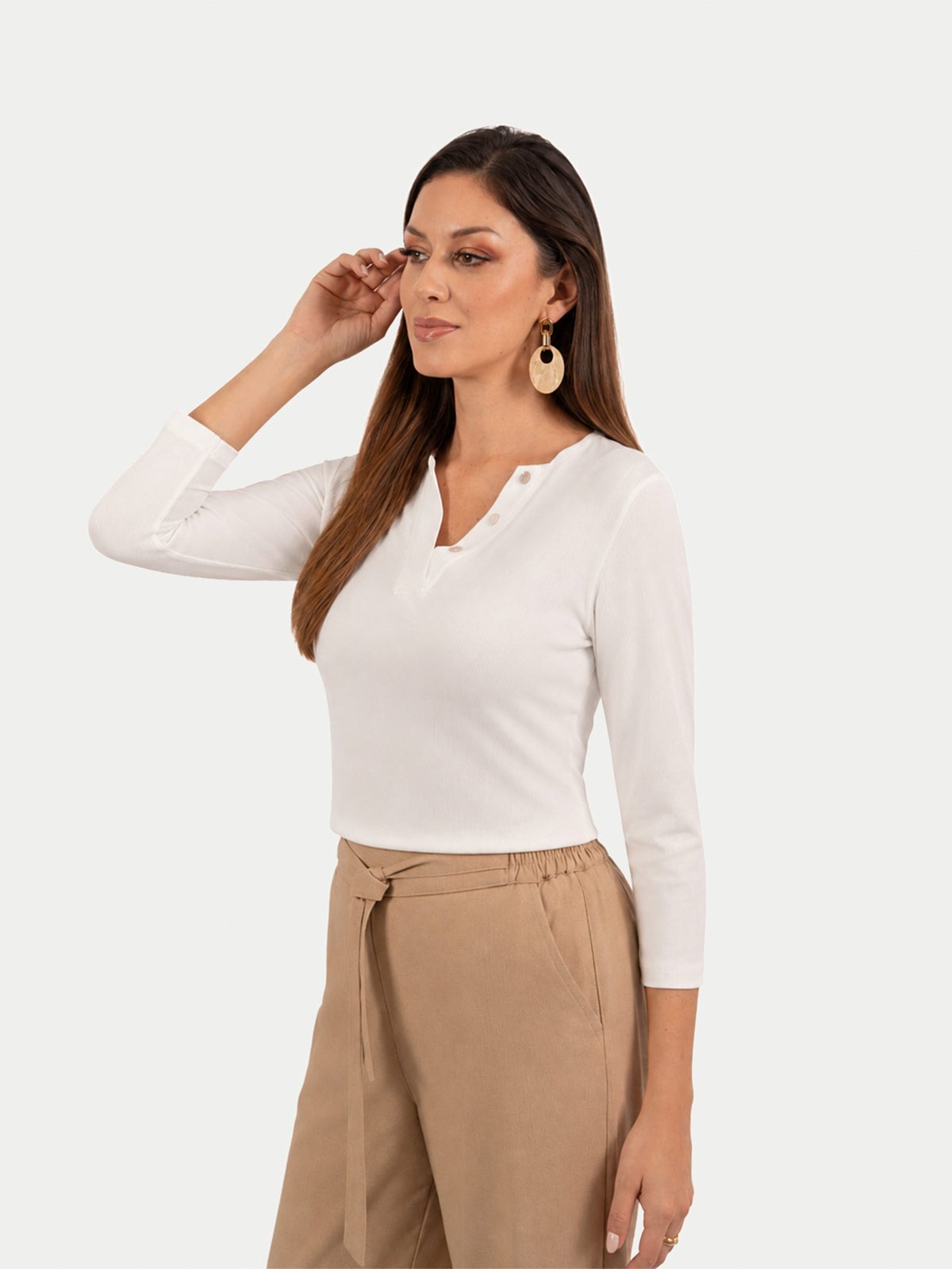 POLO MANGA 3/4 MUJER CP MODA DE COLECCIÓN COMO - 2