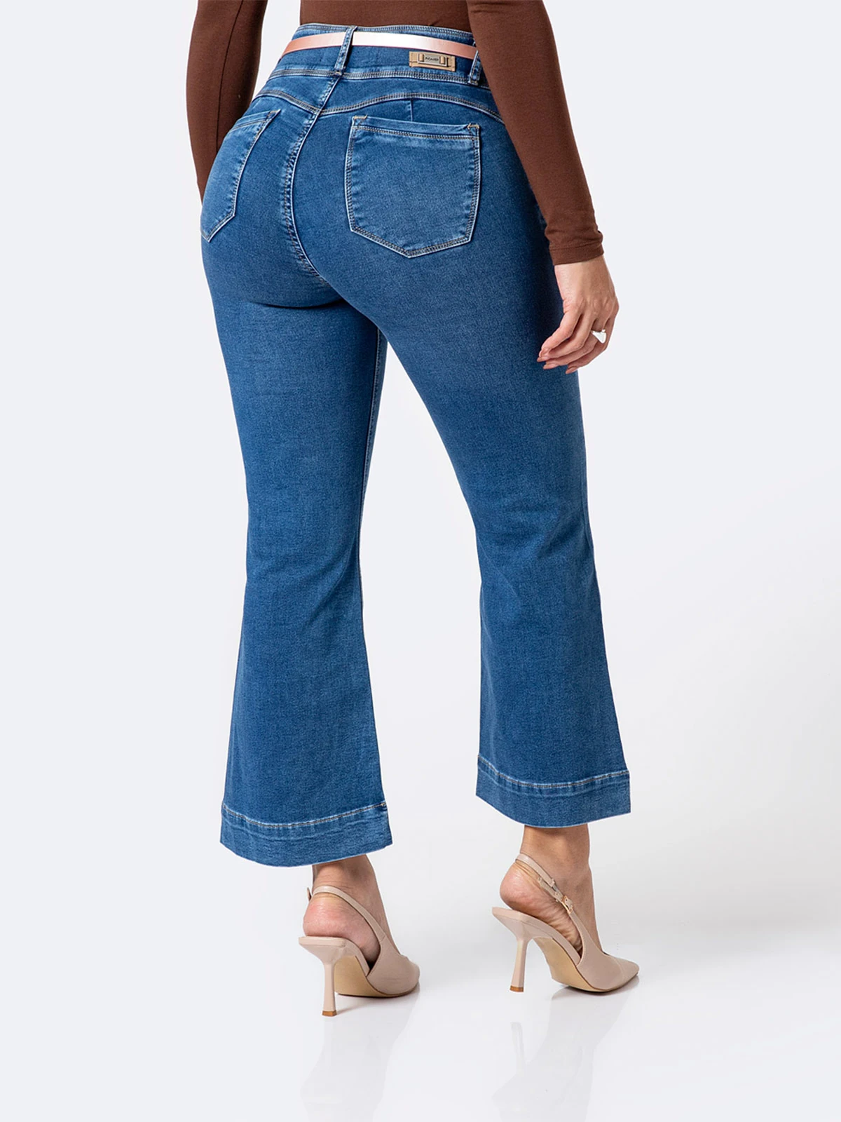 JEANS CROPPED FLARE MUJER PIONIER - 3