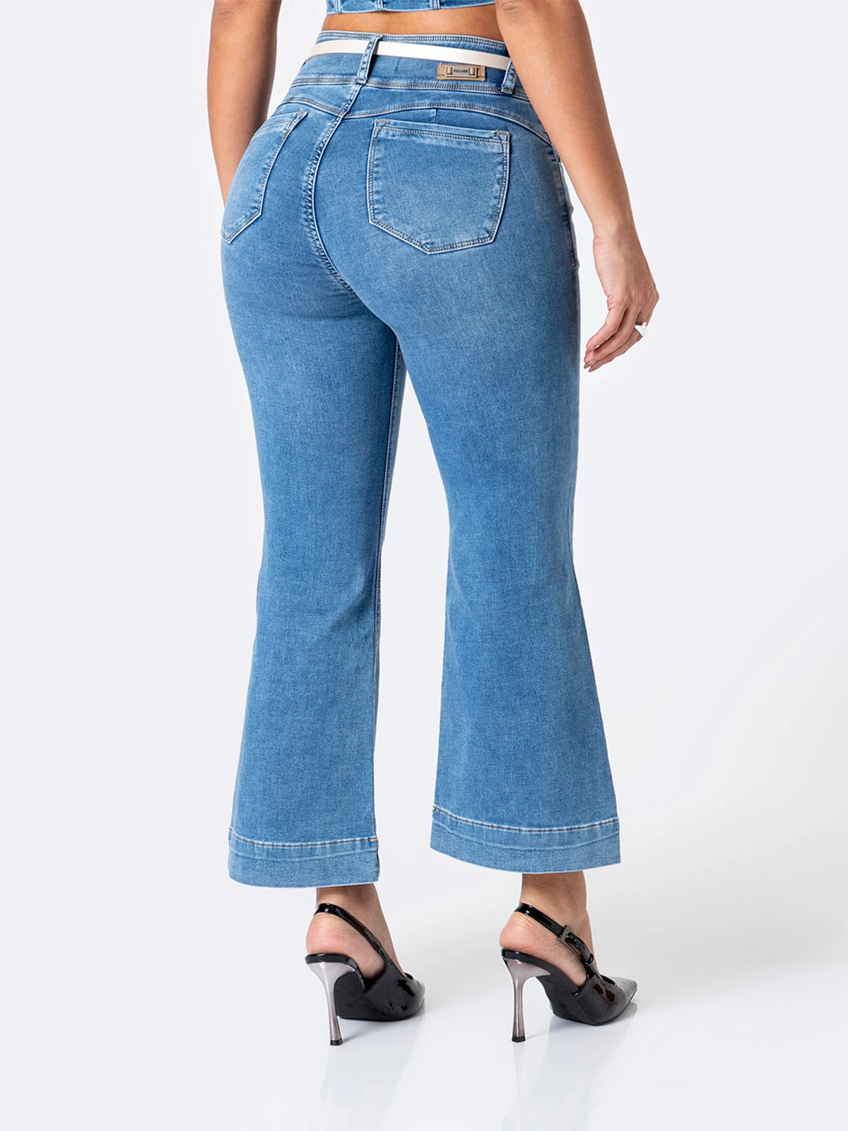 JEANS CROPPED FLARE MUJER PIONIER - 3