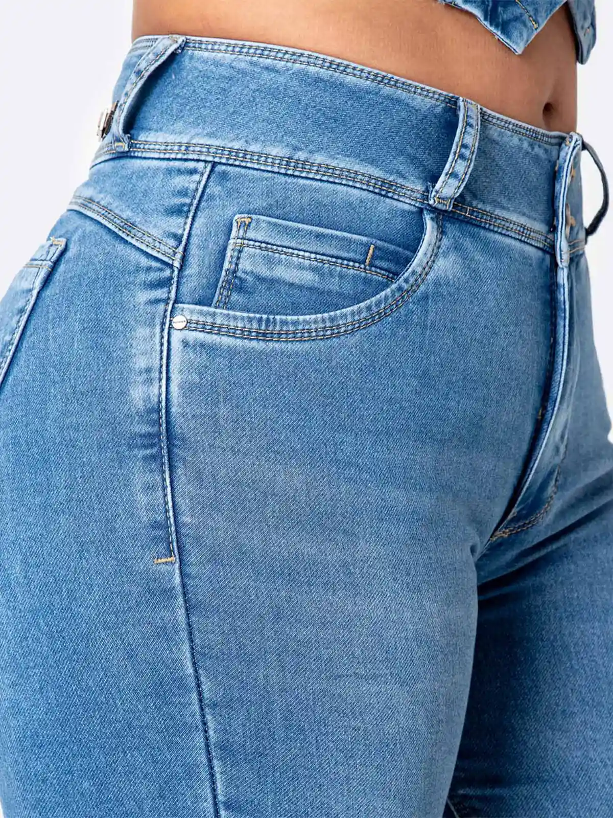 JEANS CROPPED FLARE MUJER PIONIER - 4