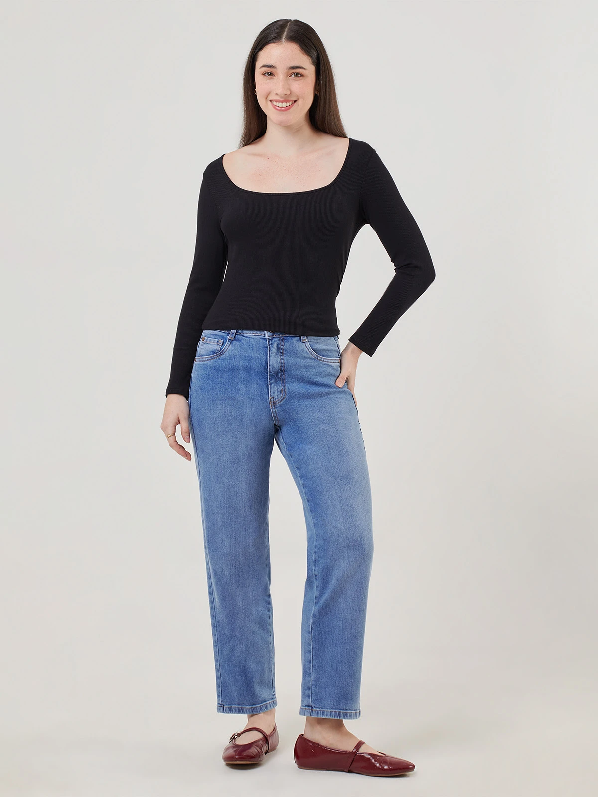 JEANS STRAIGHT MUJER PEPE JEANS - 1
