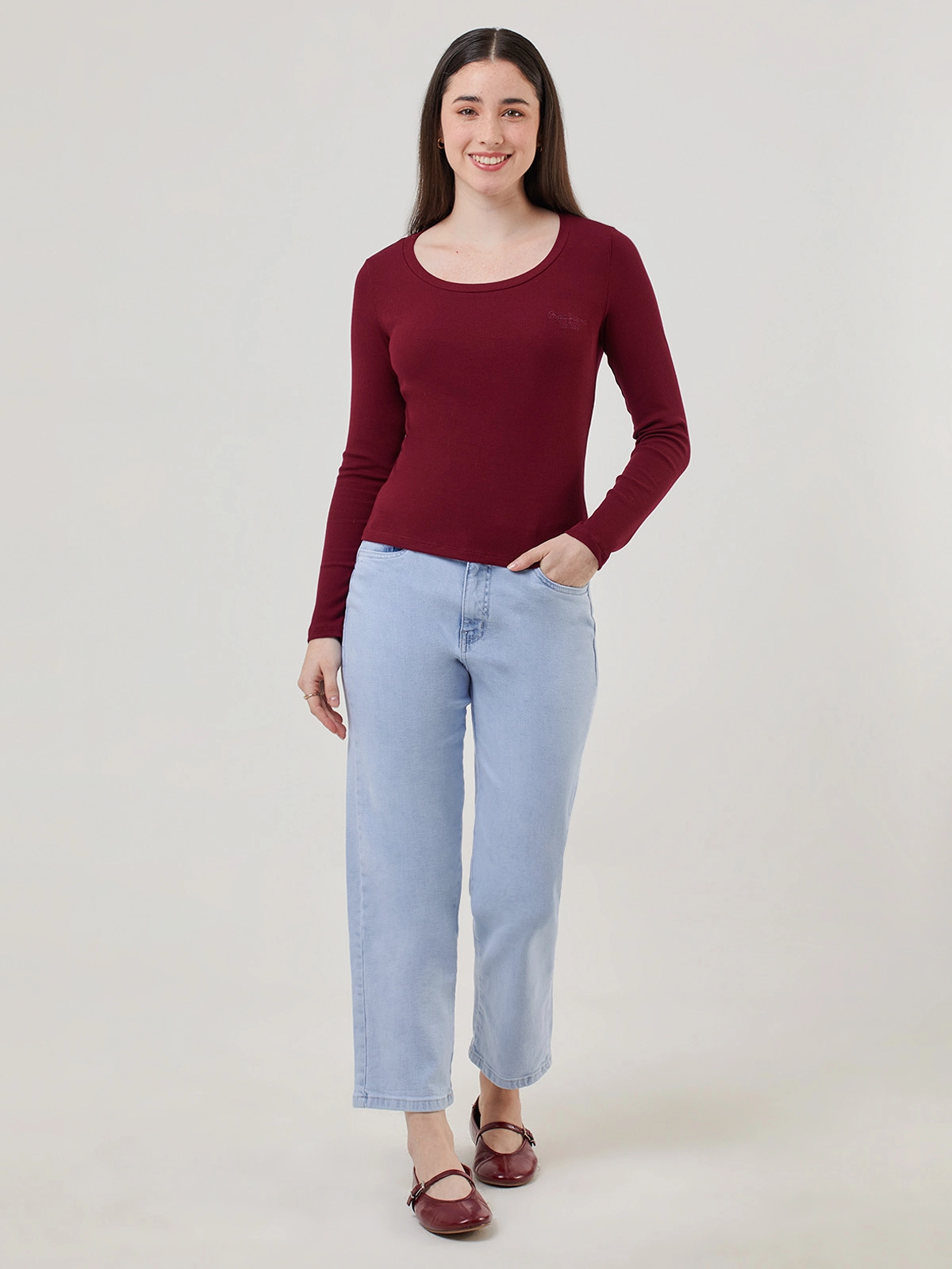 JEANS STRAIGHT MUJER PEPE JEANS - 1